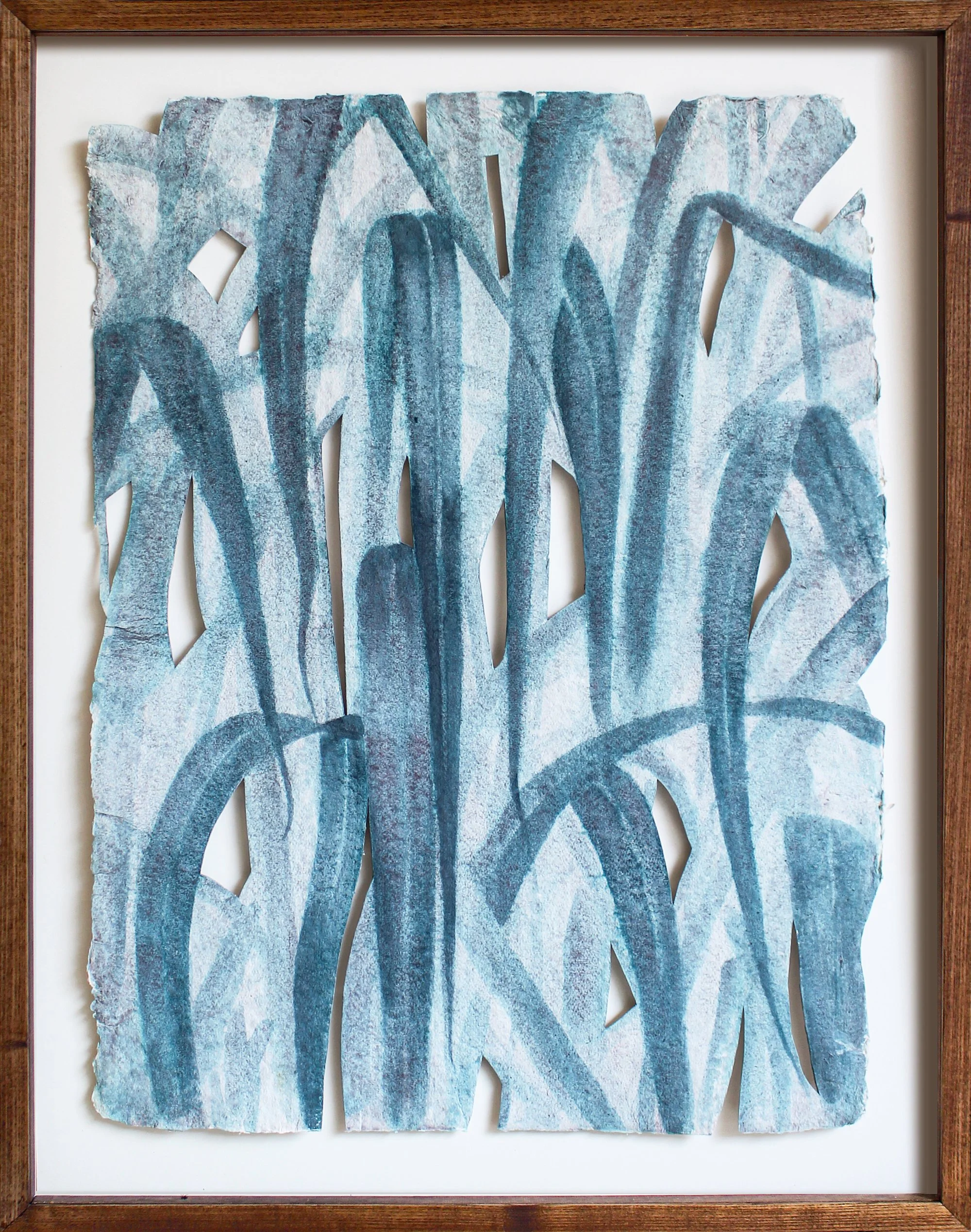 Still | 80cm x 60cm | Watercolour on handmade paper, cutouts