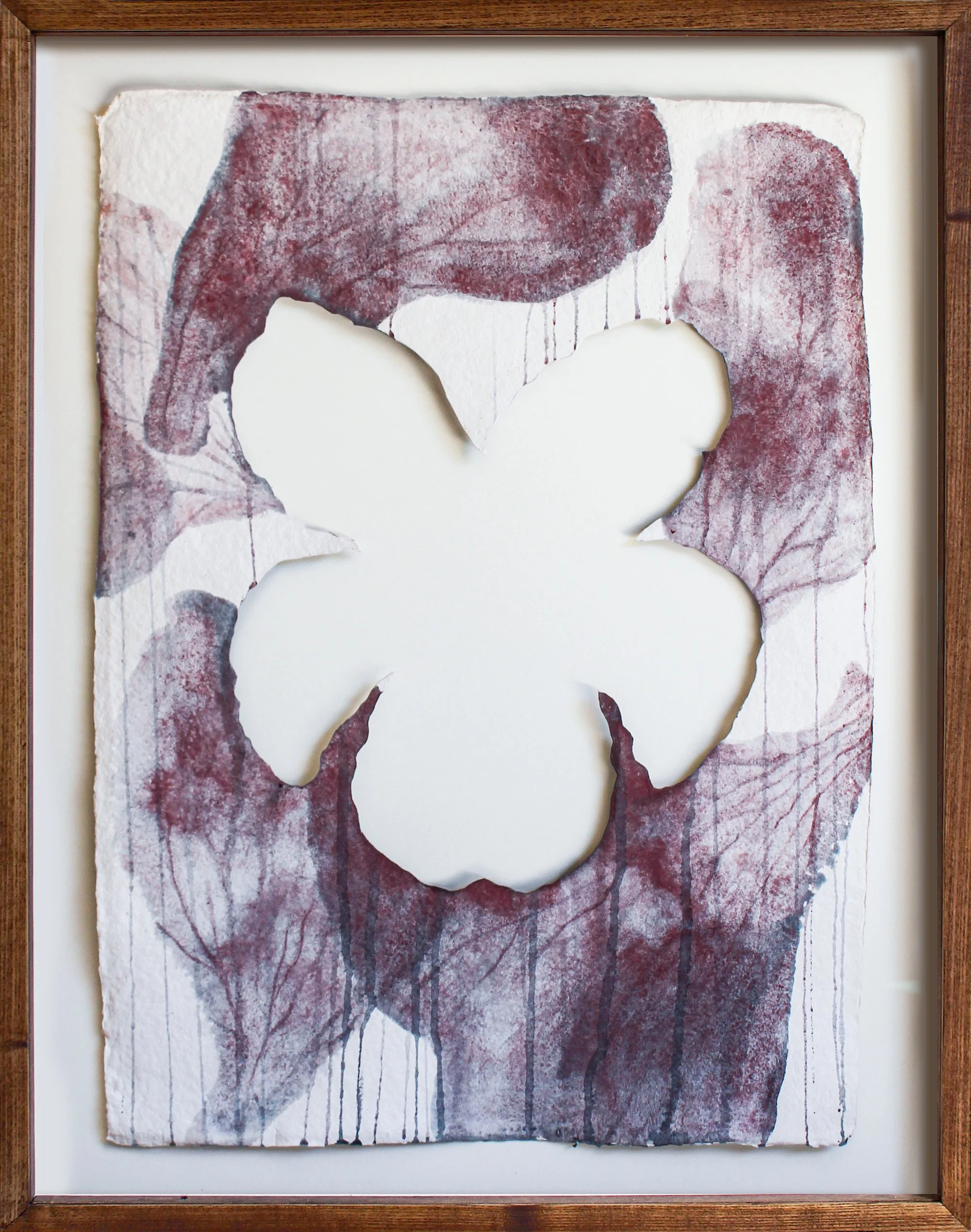 Held | 80cm x 60cm | Watercolour on handmade paper, cutouts