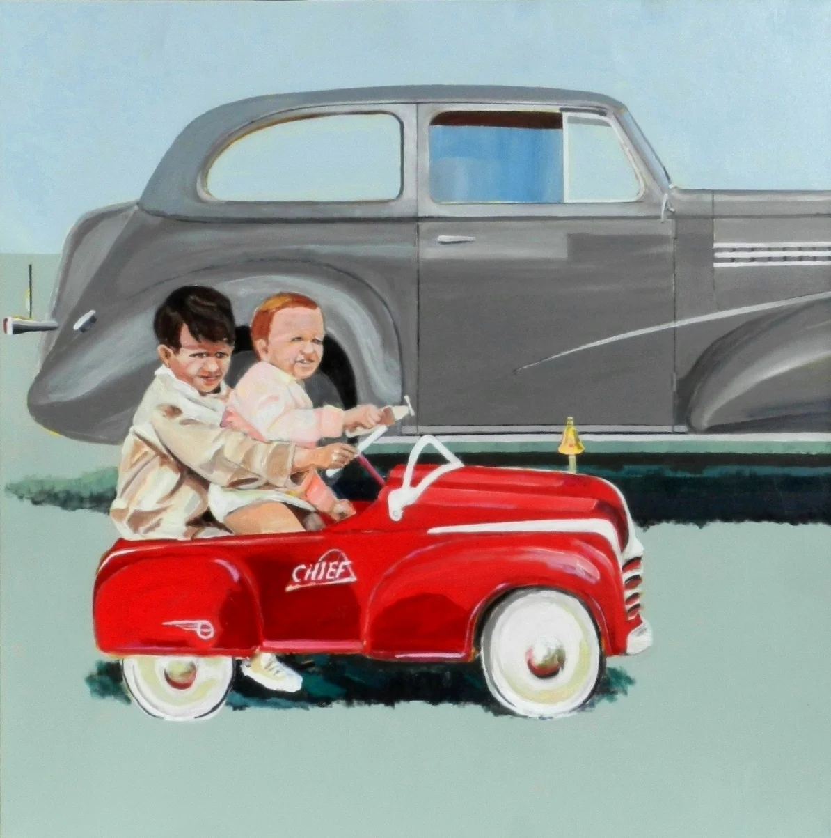 PAUL HITCHEN - Somerset, MA The Way We Were acrylic on canvas, $1,500