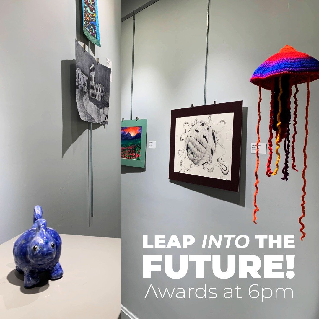 ✨ This Friday, April 19 from 5-7pm, we will host a joint reception for exhibitions on all three floors of the Arts Center. In our 2nd floor R.A.I.L. Gallery, student work from Galesburg Christian School and Knoxville High School will be on display as