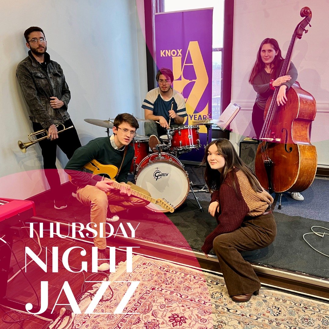 🎺 Join us for Thursday Night Jazz! 🎺
.
WHEN | Thursday, April 25 from 7-10pm
WHERE | Galesburg Community Arts Center (3rd Floor)
WHO | Cherry Street Combo
DETAILS | Free | Wi-Fi | Food allowed | Cash Bar (no outside drinks permitted) | Appropriate 