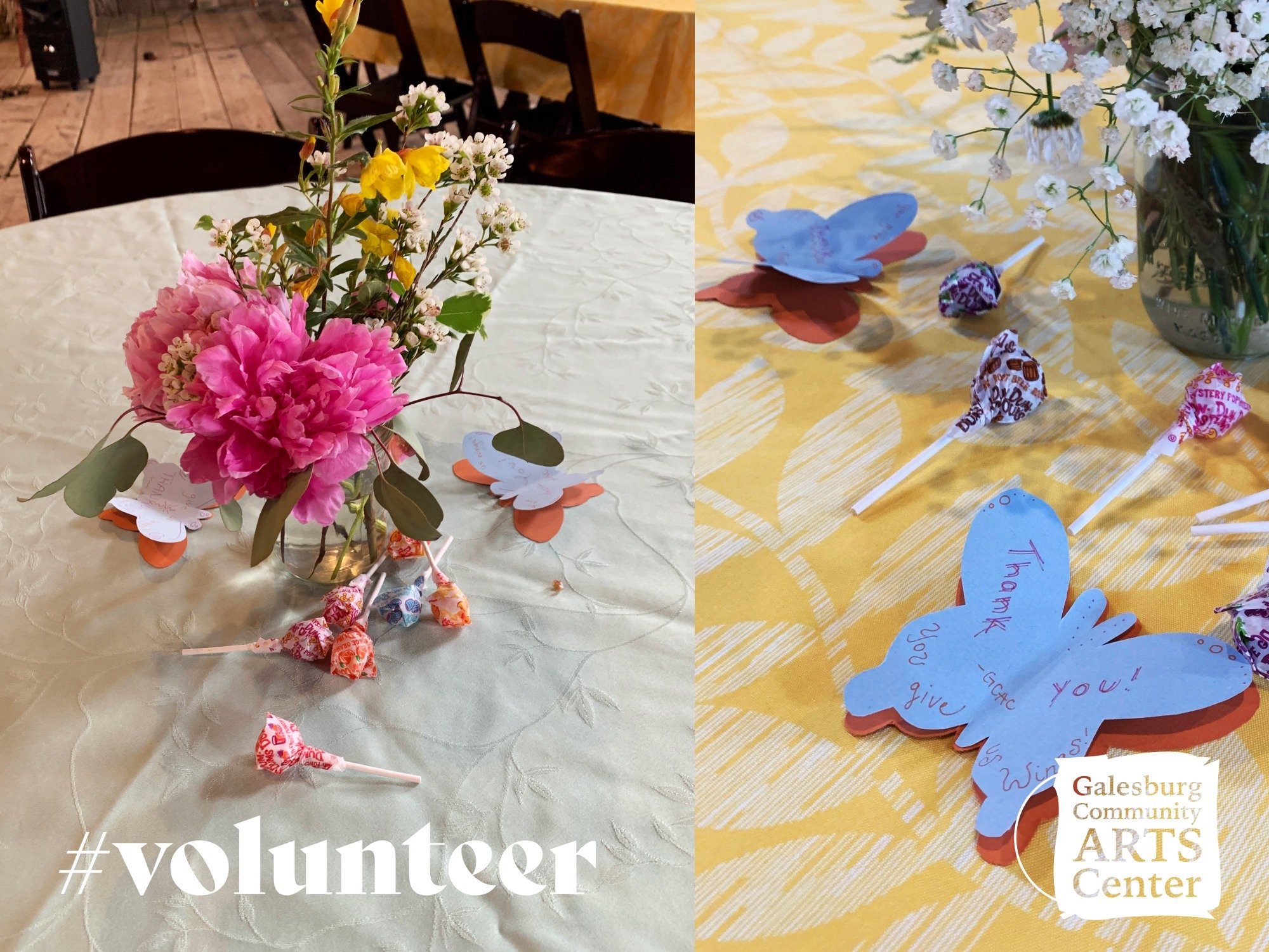 We cannot even begin to thank the many ✨ ART-mazing volunteers ✨ who make our many arts center programs, events, and daily operations possible! They make everything we do at the Arts Center brighter, bigger, and . . . not to mention, way more fun! 

