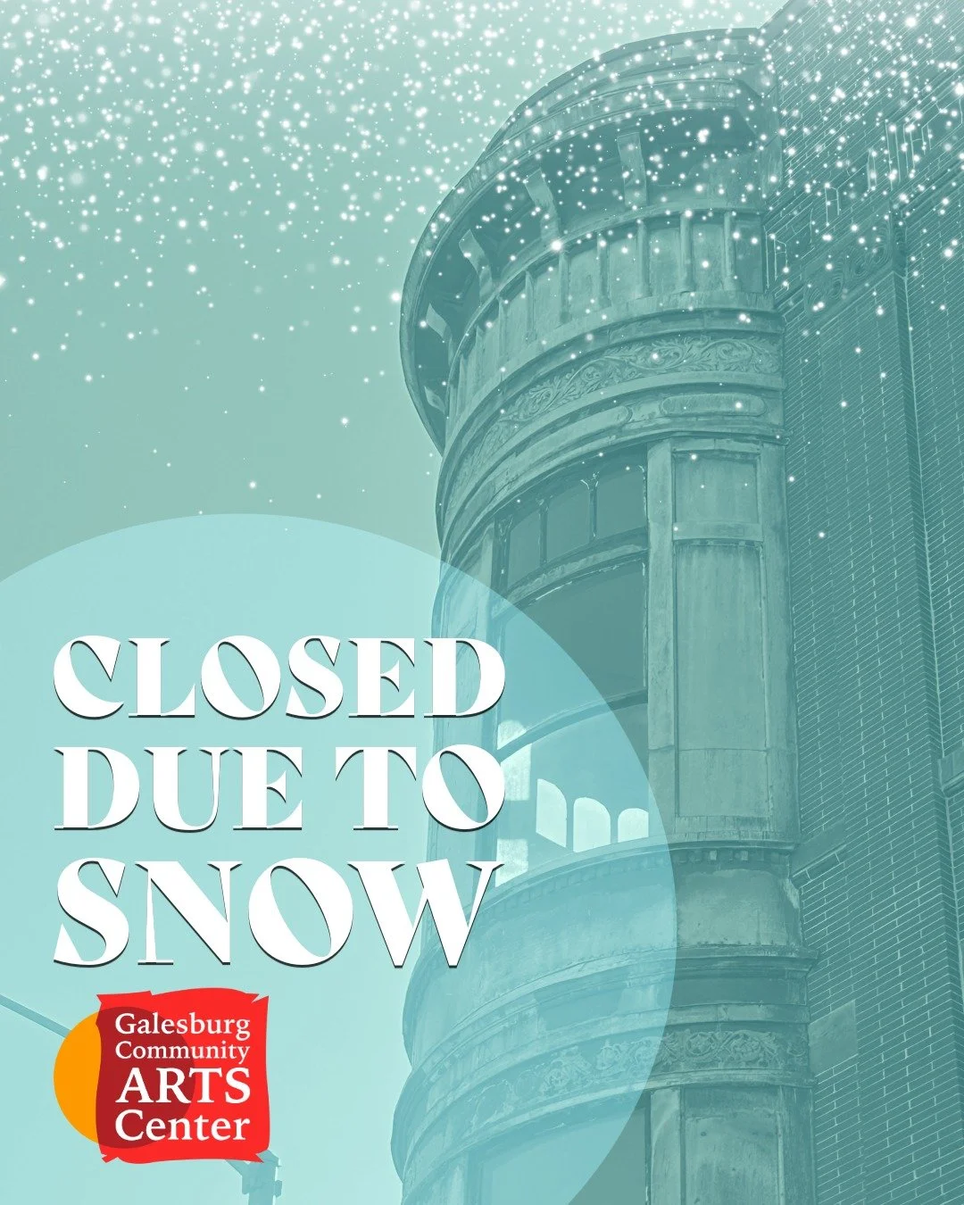 🚨 Due to the blowing snow, predicted precipitation totals, and anticipated deteriorating conditions, the Arts Center will be CLOSED today, Saturday, November 29! All classes and events have been cancelled. 

We know many small businesses are impacte