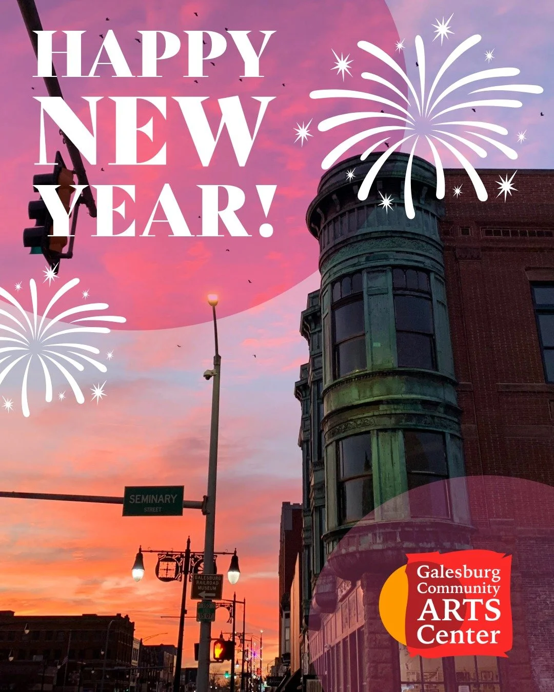 Thank you to our community for making 2025 such a wonderful year at the Arts Center! We can't wait to greet you in 2026 with a year full of exciting programs, exhibitions, and arts experiences for all. Happy New Year from the GCAC Team! 🎆

📅 As a r