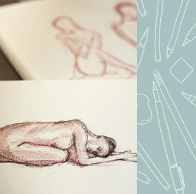 Live Portrait Drawing with Tina Browder