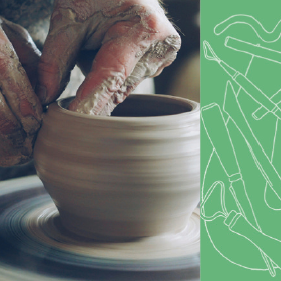 Wheel Throwing with Janis Mars Wunderlich (2 parts)