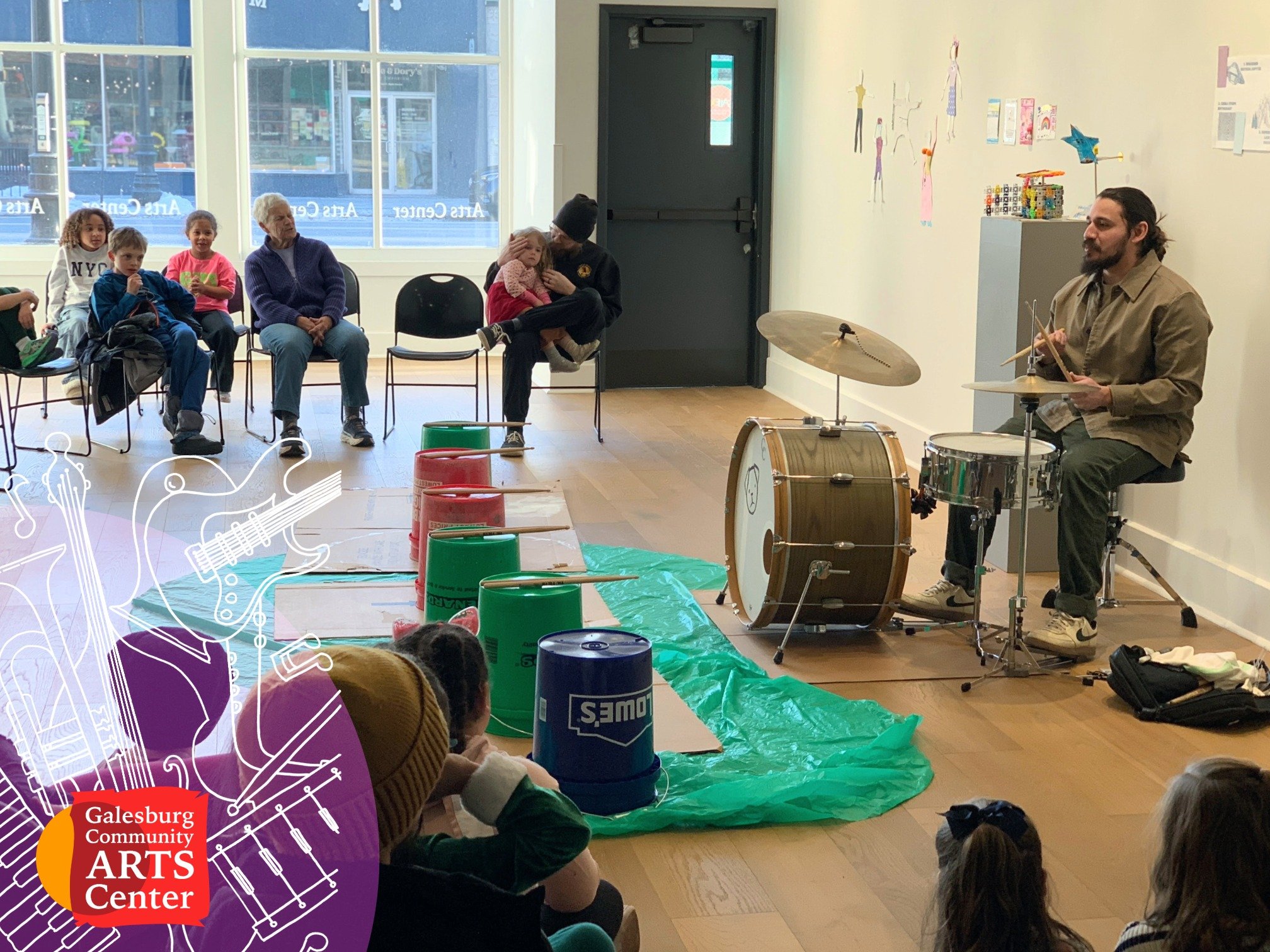 A huge THANK YOU to all the families who made 🌟 Kids' Art Month 2026 🎨 such a fun experience for our staff, instructors, and volunteers at the arts center! Kids closed out the month with a final session on music, rhythm, and sound design. 

As a re