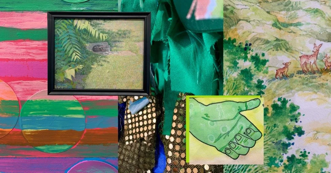 Searching for something 🍀 green as you get into the St. Patrick's Day spirit? Stop by the arts center and enjoy moments of green in all three galleries! 

🖼  1st Floor Mark &amp; Jeannette Kleine Main Gallery: GALEX 59
🖼  2nd Floor R.A.I.L. Galler