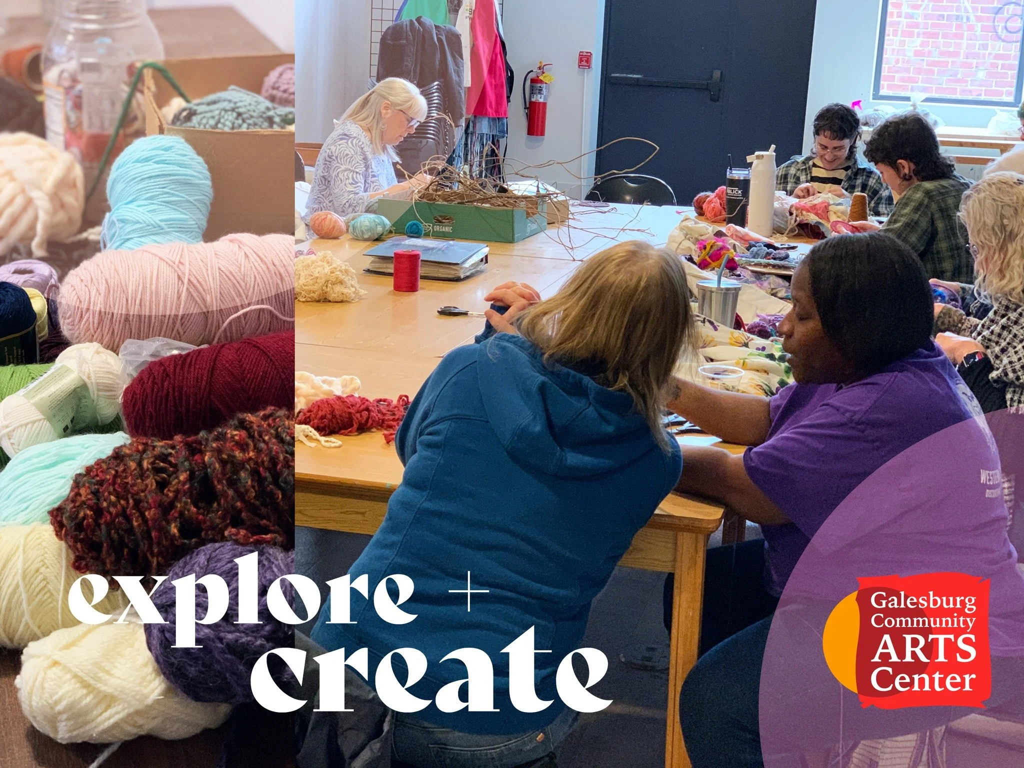 There's always something new to discover at the arts center! Register for a class or workshop with us, and unlock new creative possibilities! Learn more here 👉 https://www.galesburgarts.org/workshopsclasses

Let's get messy 🎨✨

[Pictured: Weaving Y