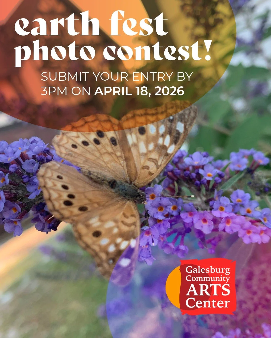 📸 EARTH FEST PHOTO CONTEST!

Submit your favorite Earth Day-inspired photo to the 🌎 GCAC eARTh Day Photo Contest by 3pm on April 18, 2026! All photos submitted prior to the 18th will be on display in the space throughout Earth Fest. Open to all age