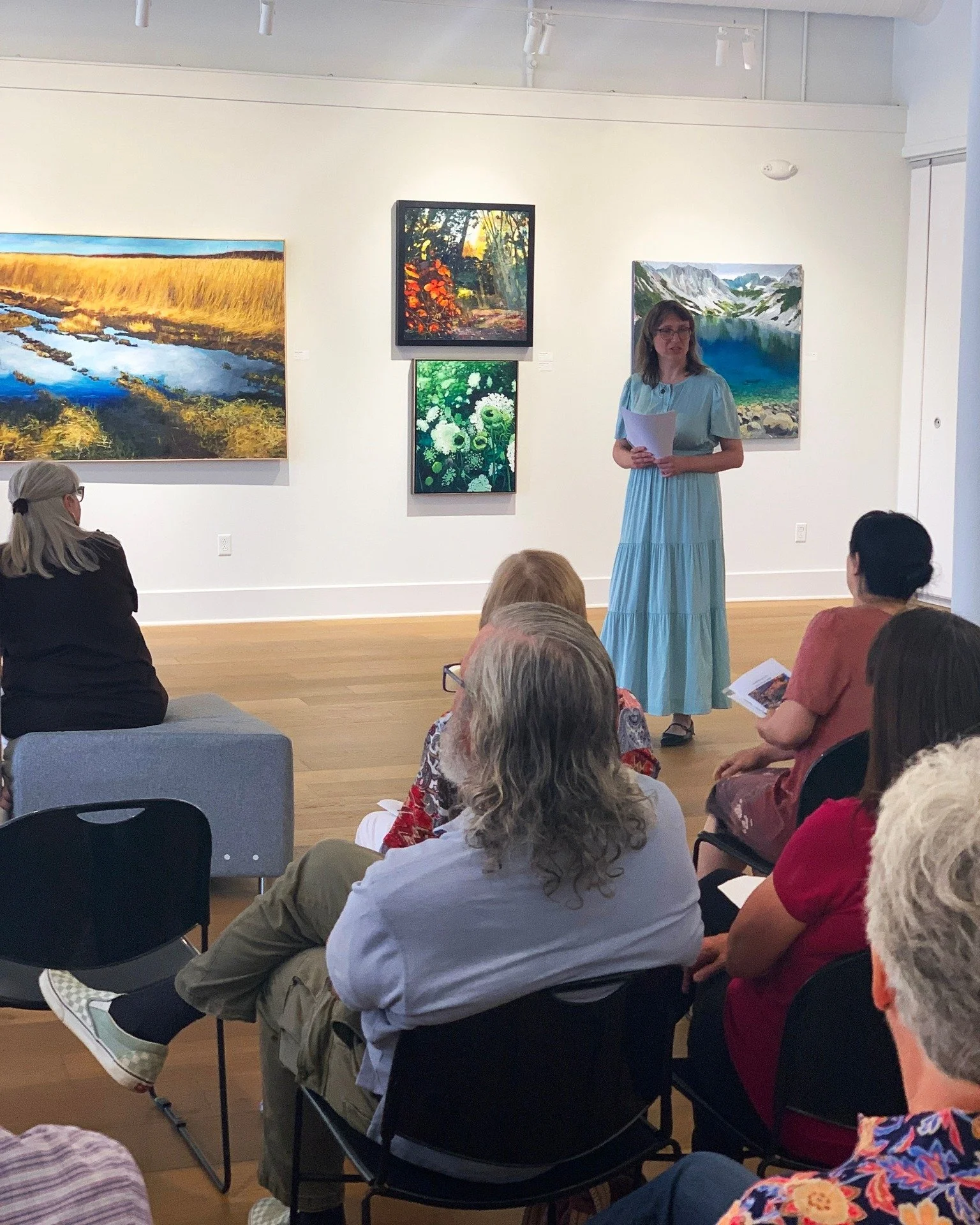 Today (Saturday, June 6th) is the last day to view 🖼 "Of All Things Visible" by BASIA KROL, on view in our 1st floor Mark &amp; Jeannette Kleine Main Gallery! Stop by until 3pm to enjoy this striking exhibition of Basia's vibrant and richl