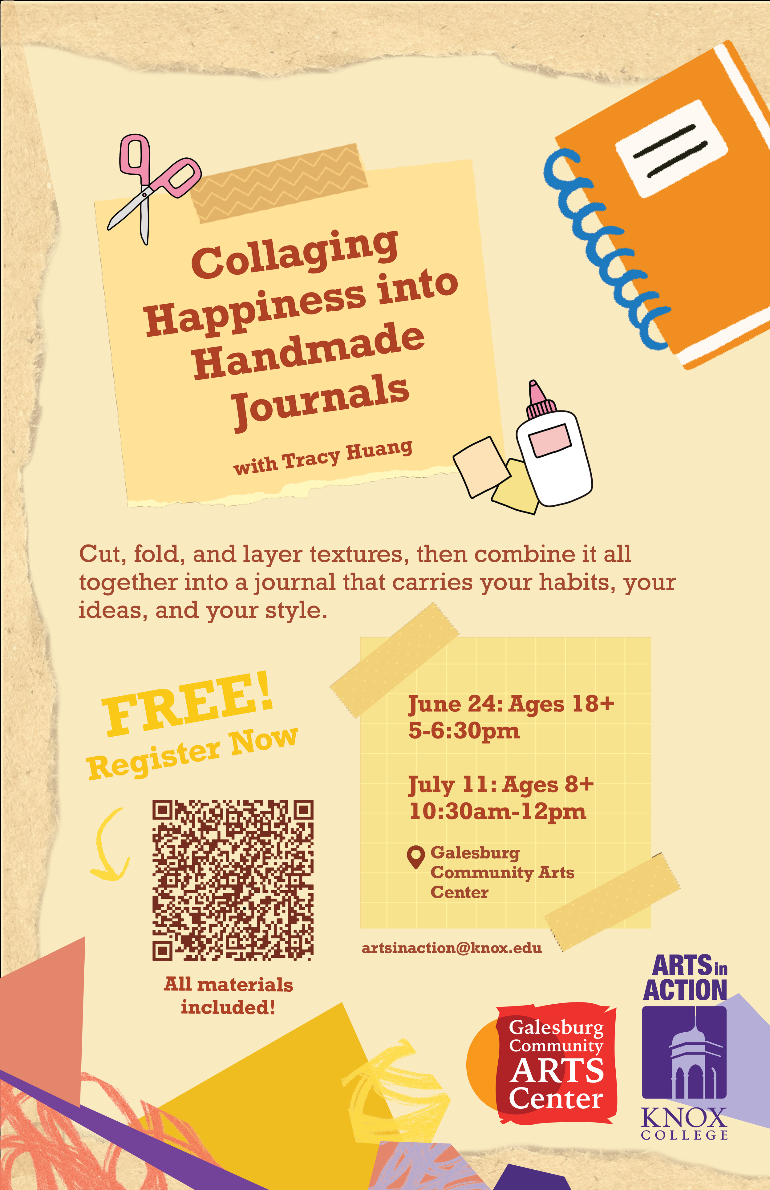 Arts in Action: Collaging Happiness into Handmade Journals 