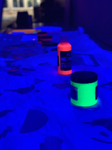 Halloween Artsploration: Ghoulish Glow-in-the-Dark Painting