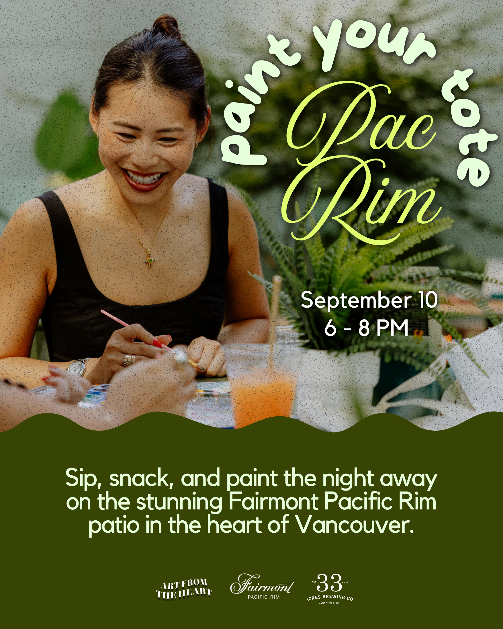 * NEW* September 10 - Paint Your Tote at Fairmont Pac Rim
