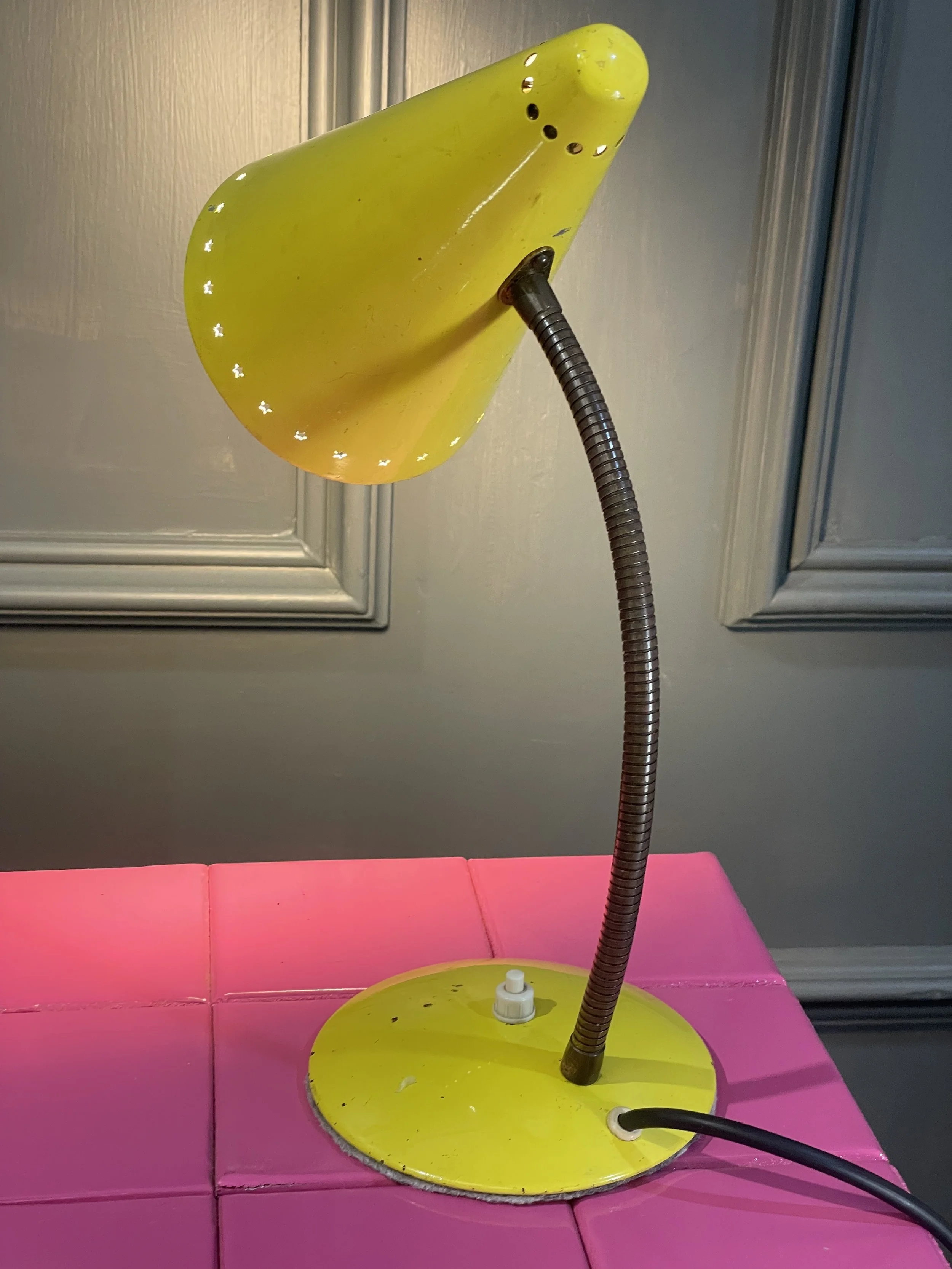 1950s Yellow Desk Lamp