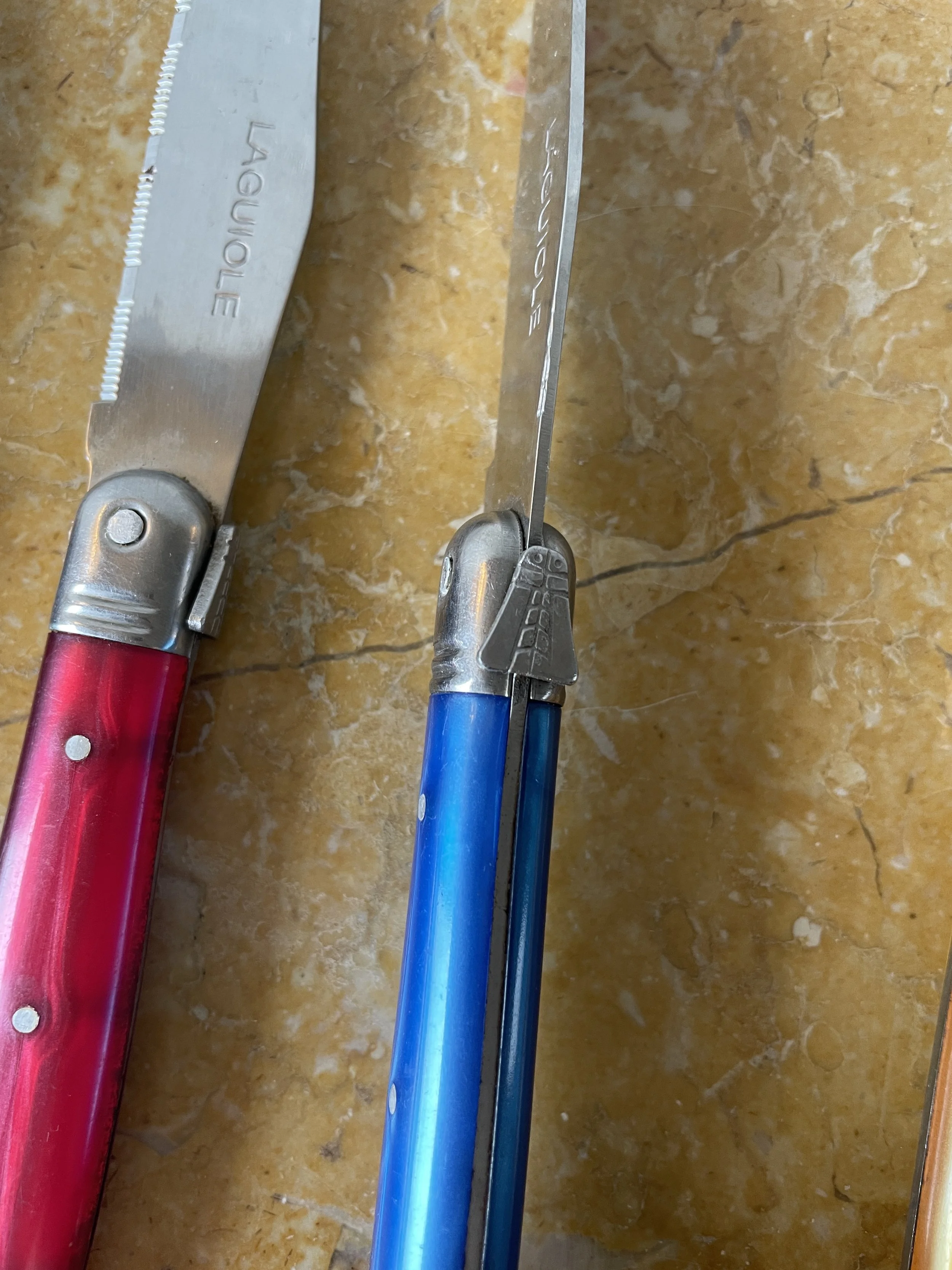 Laguiole Rainbow Steak Knives set of 5