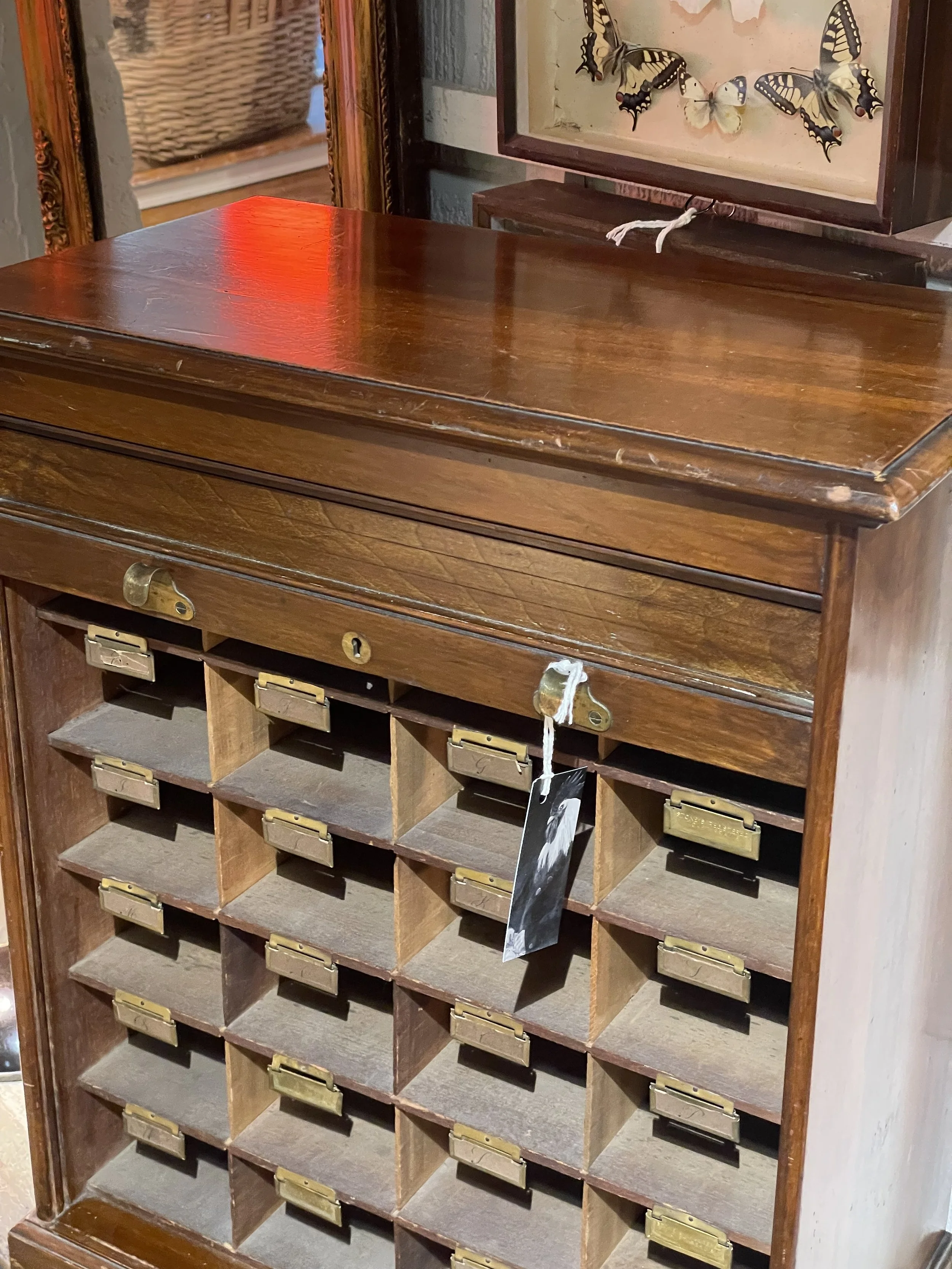 1950s Tambour Cabinet