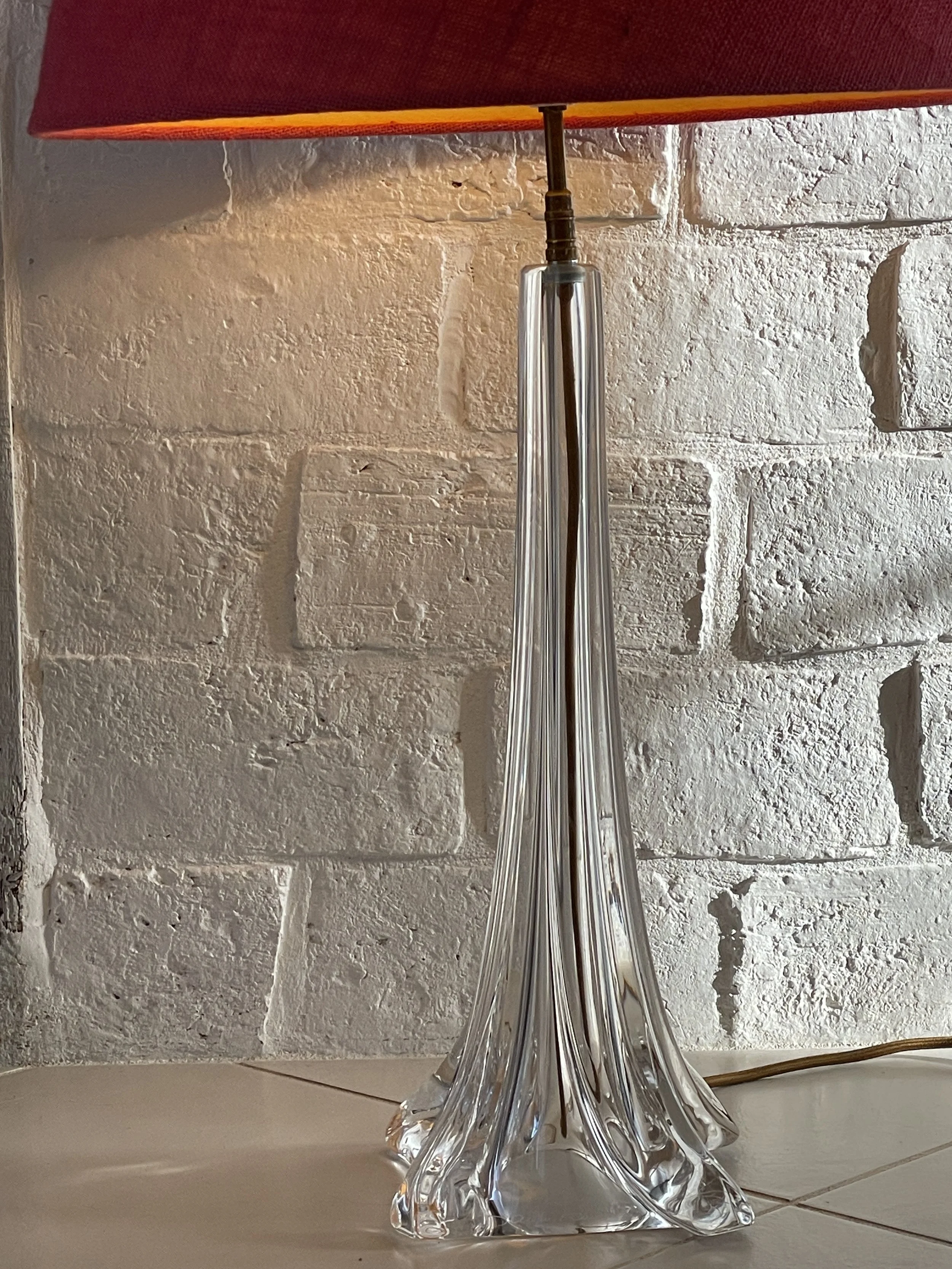 French Daum Crystal Lamp