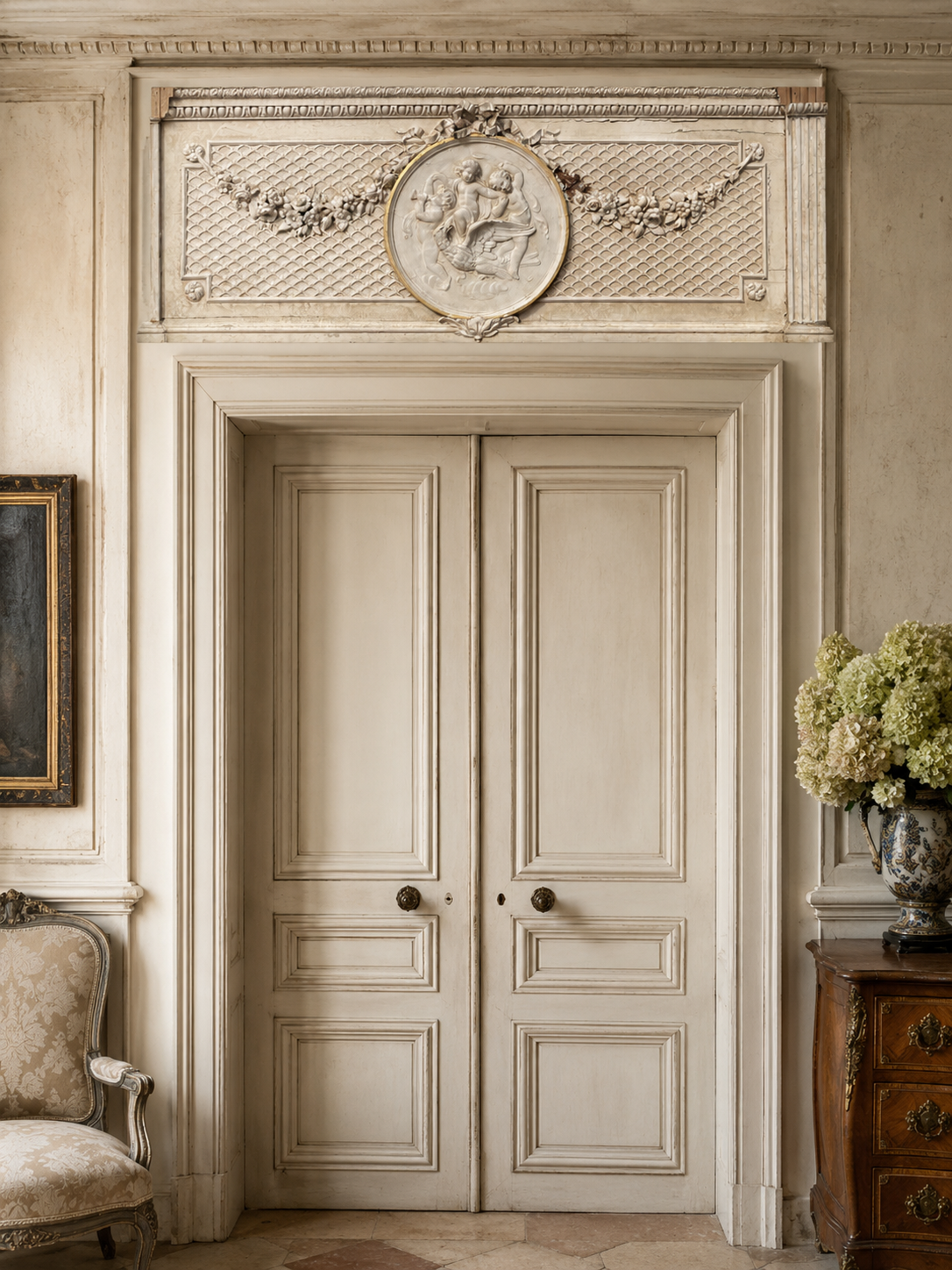 French 19th century Dessus de Porte (2)