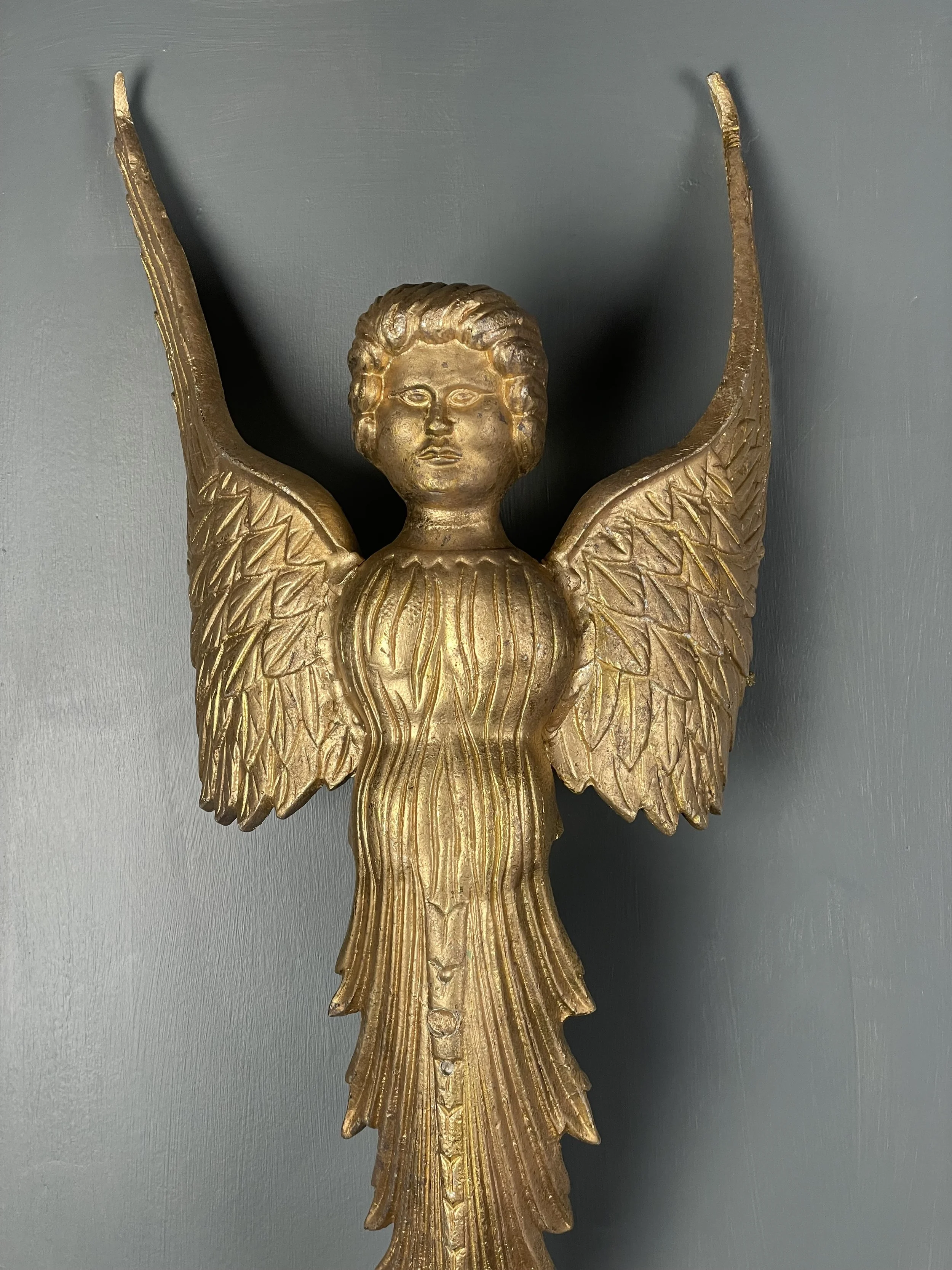 Antique Pair of Angel Wall Sconces