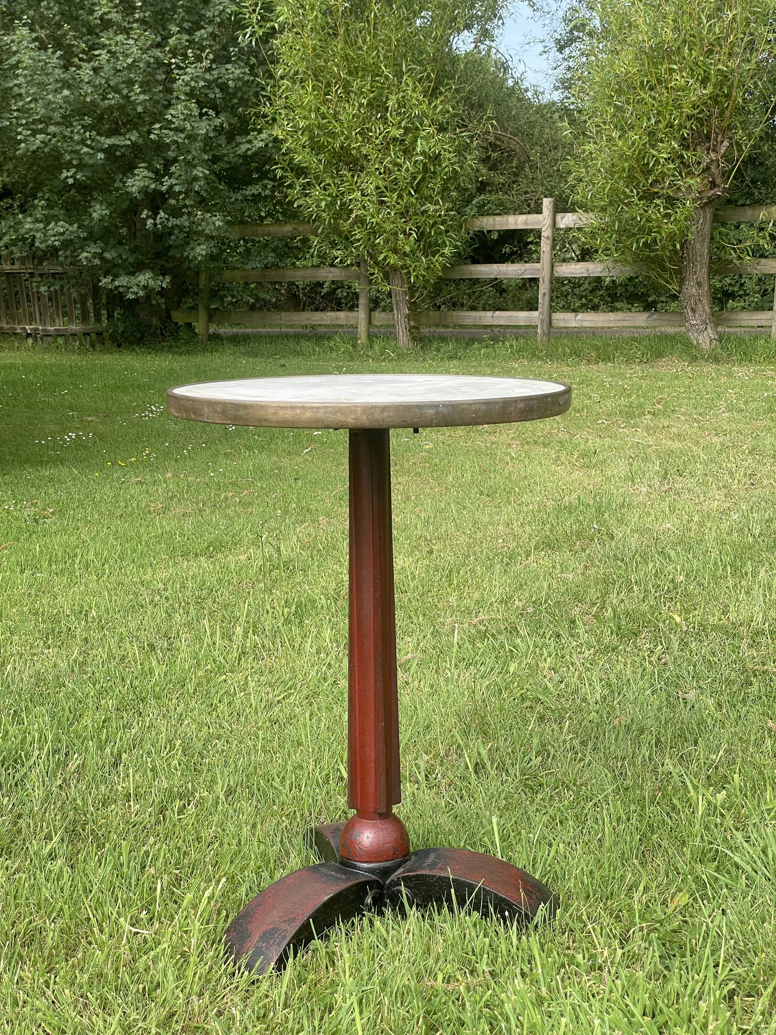 1930's Art Deco Fischel Bistro Cafe Table