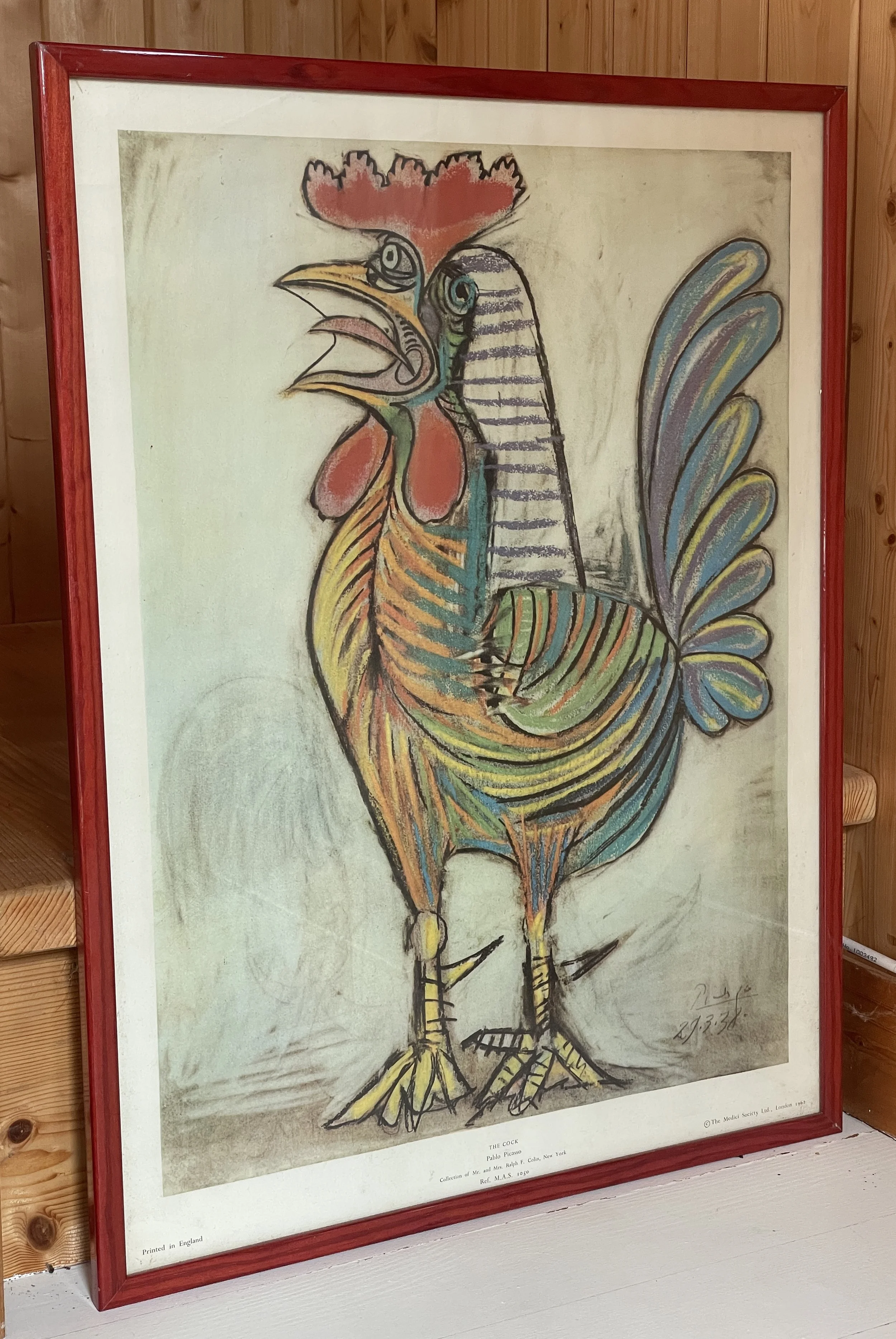 1962 Poster Print of Picasso Le Coq