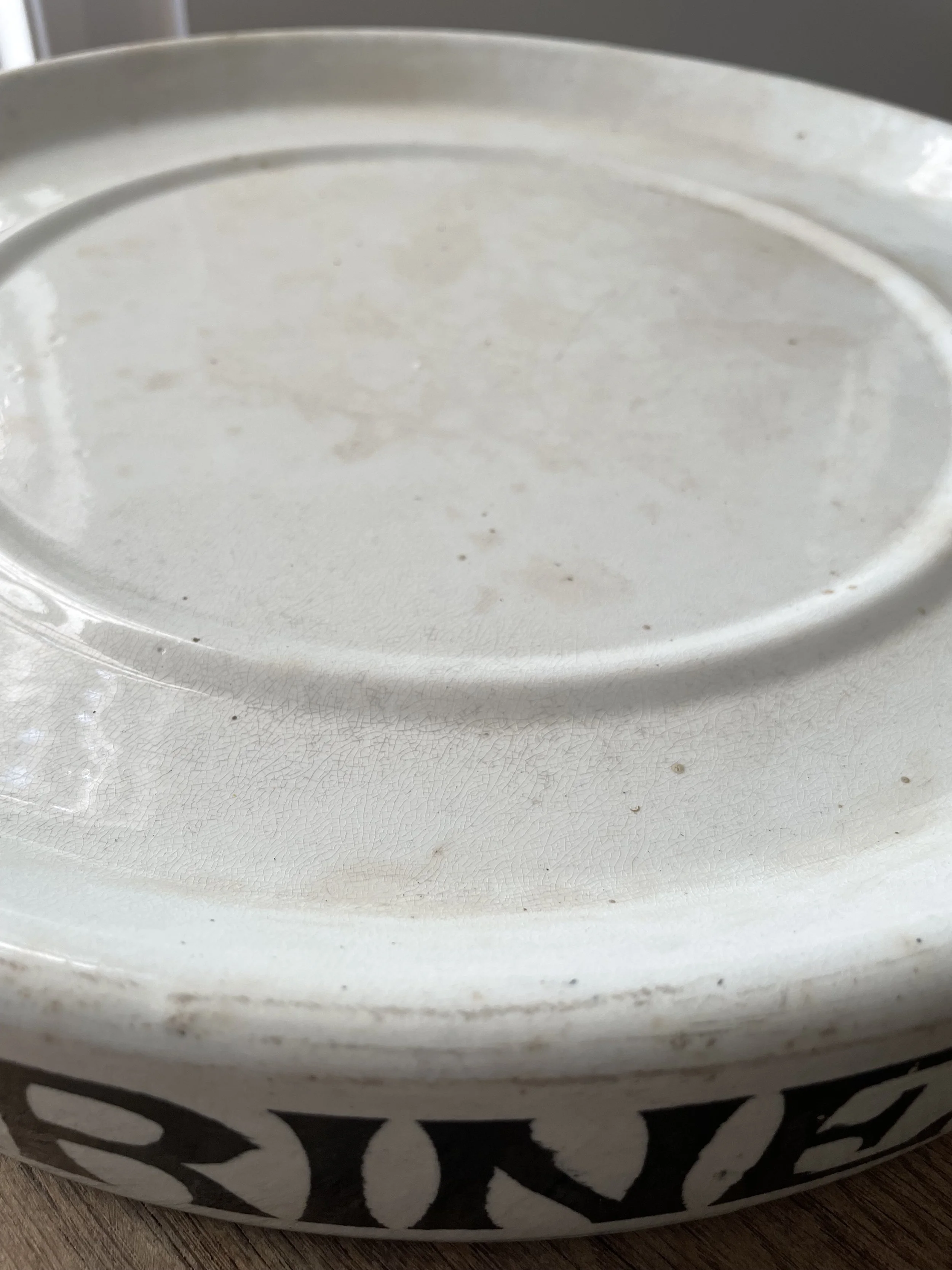 Antique Ironstone Margarine Slab