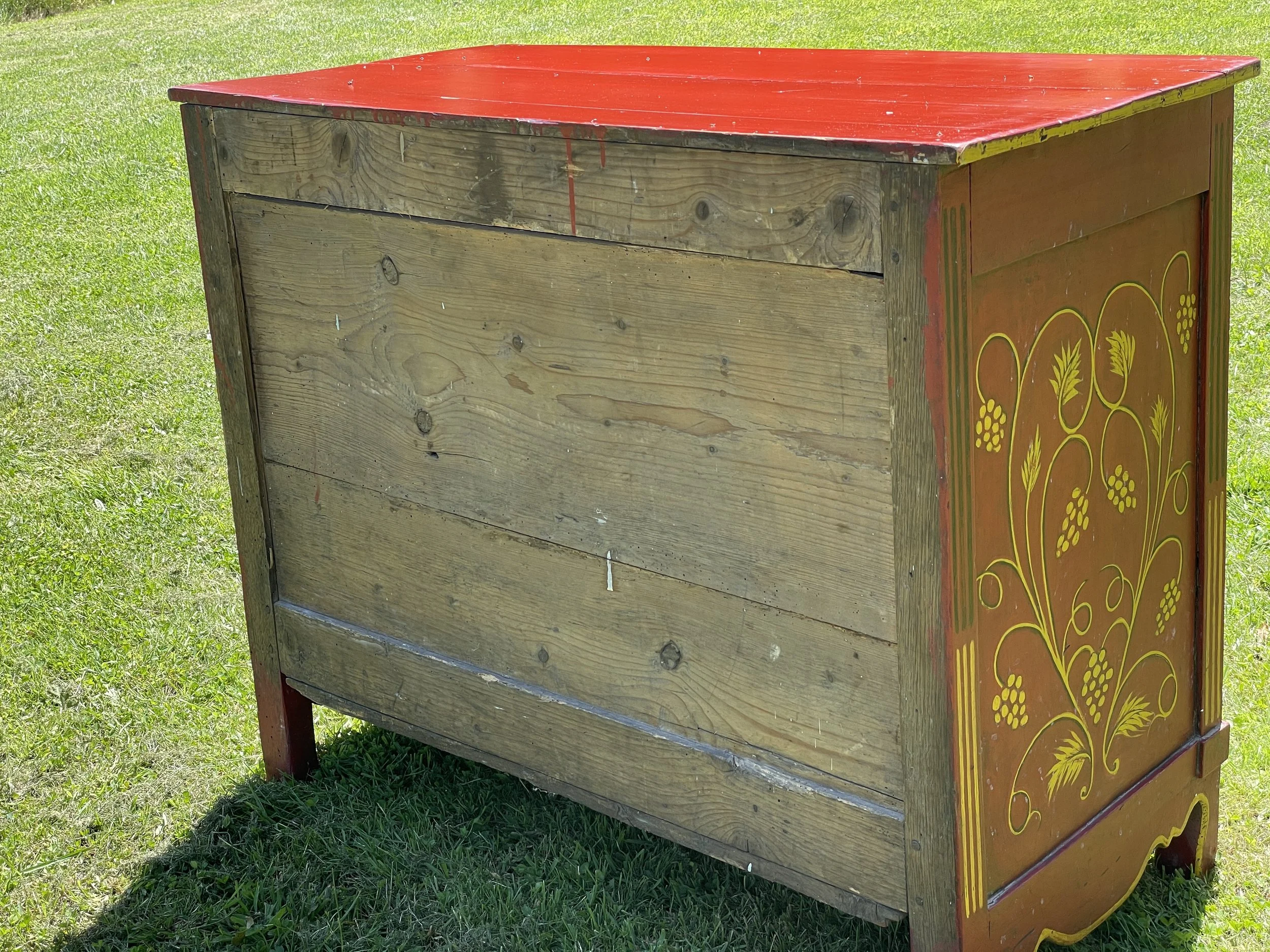 Early 20th Century French Hand Painted Chest of Drawers