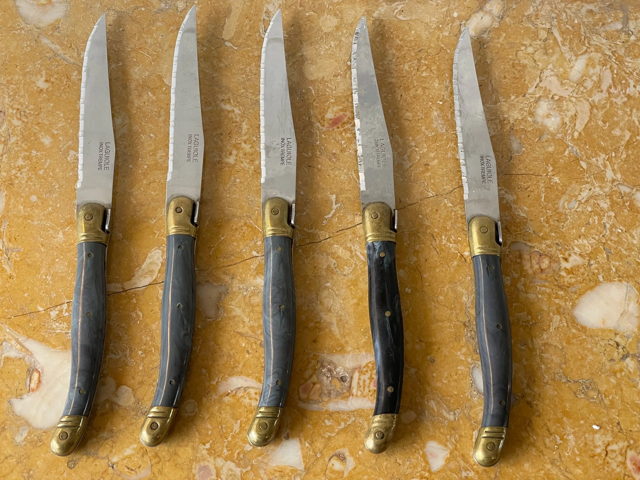 Vintage French Laguiole Steak Knives