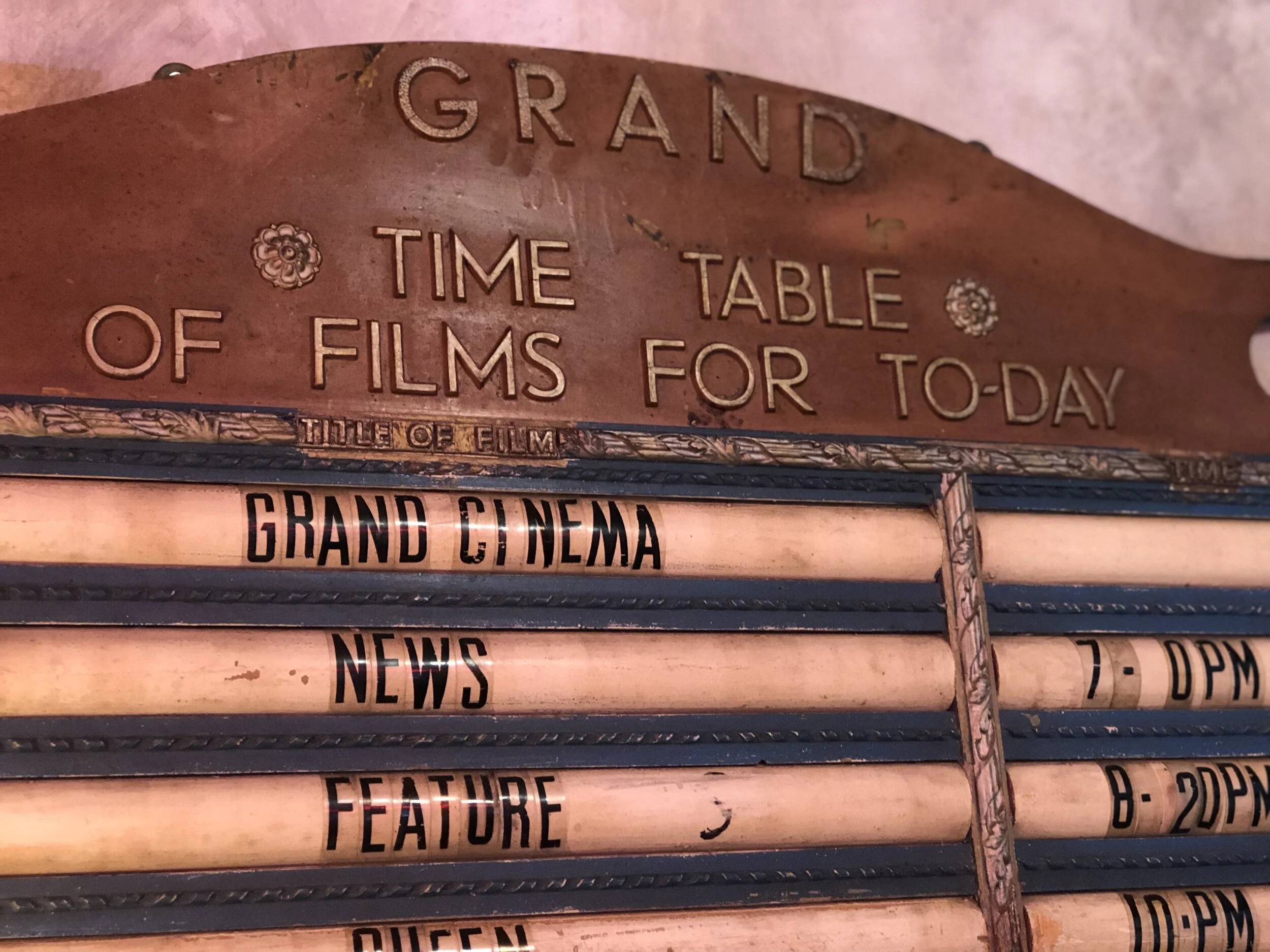 Vintage Cinema Marquee Board 1930s