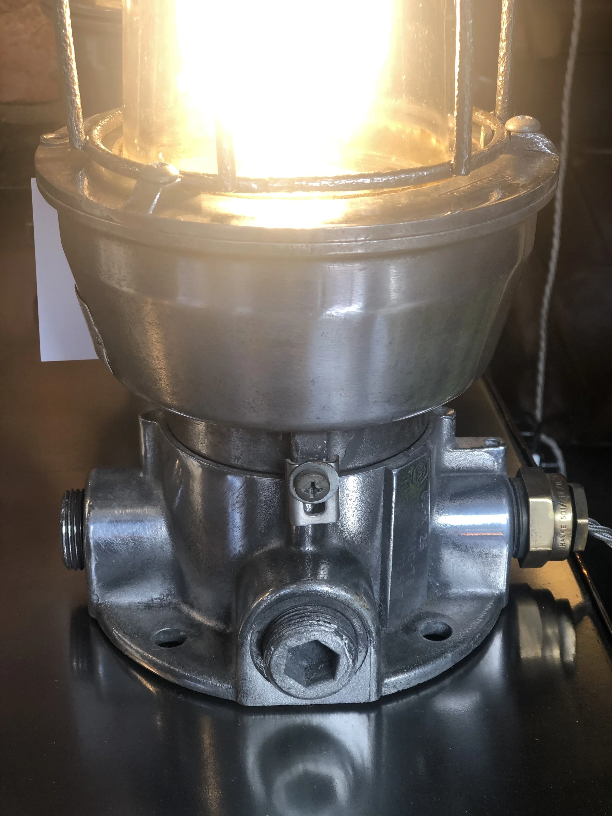 Vintage Industrial Italian Ship Lamps