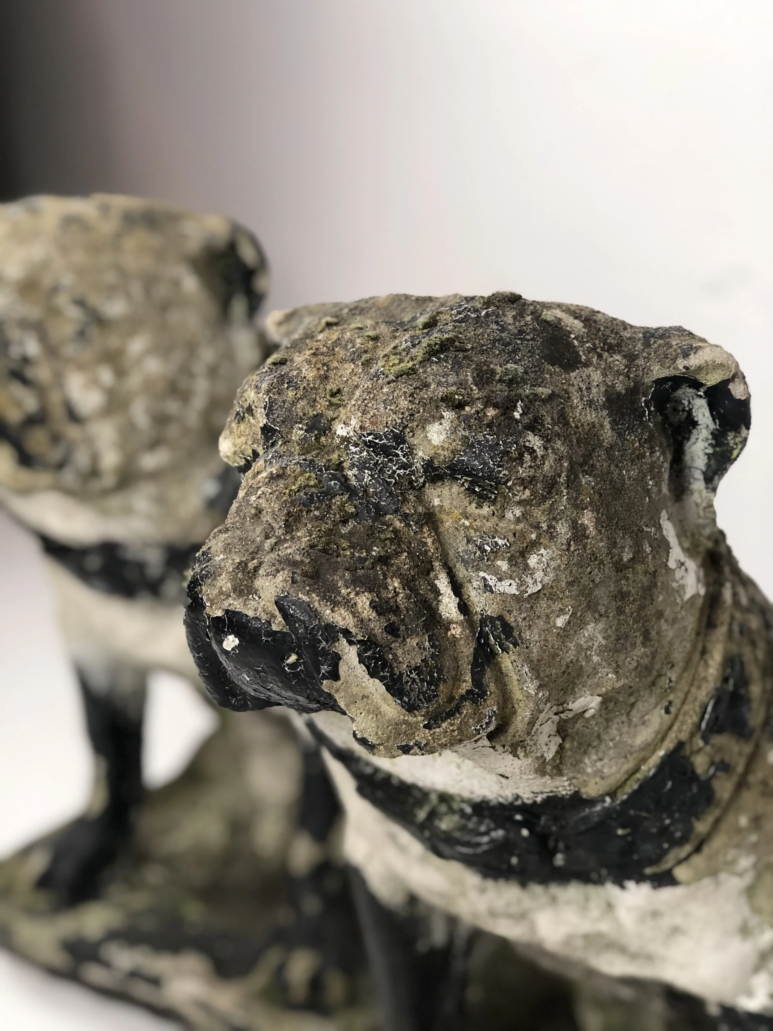 19th Century Stone British Bulldogs