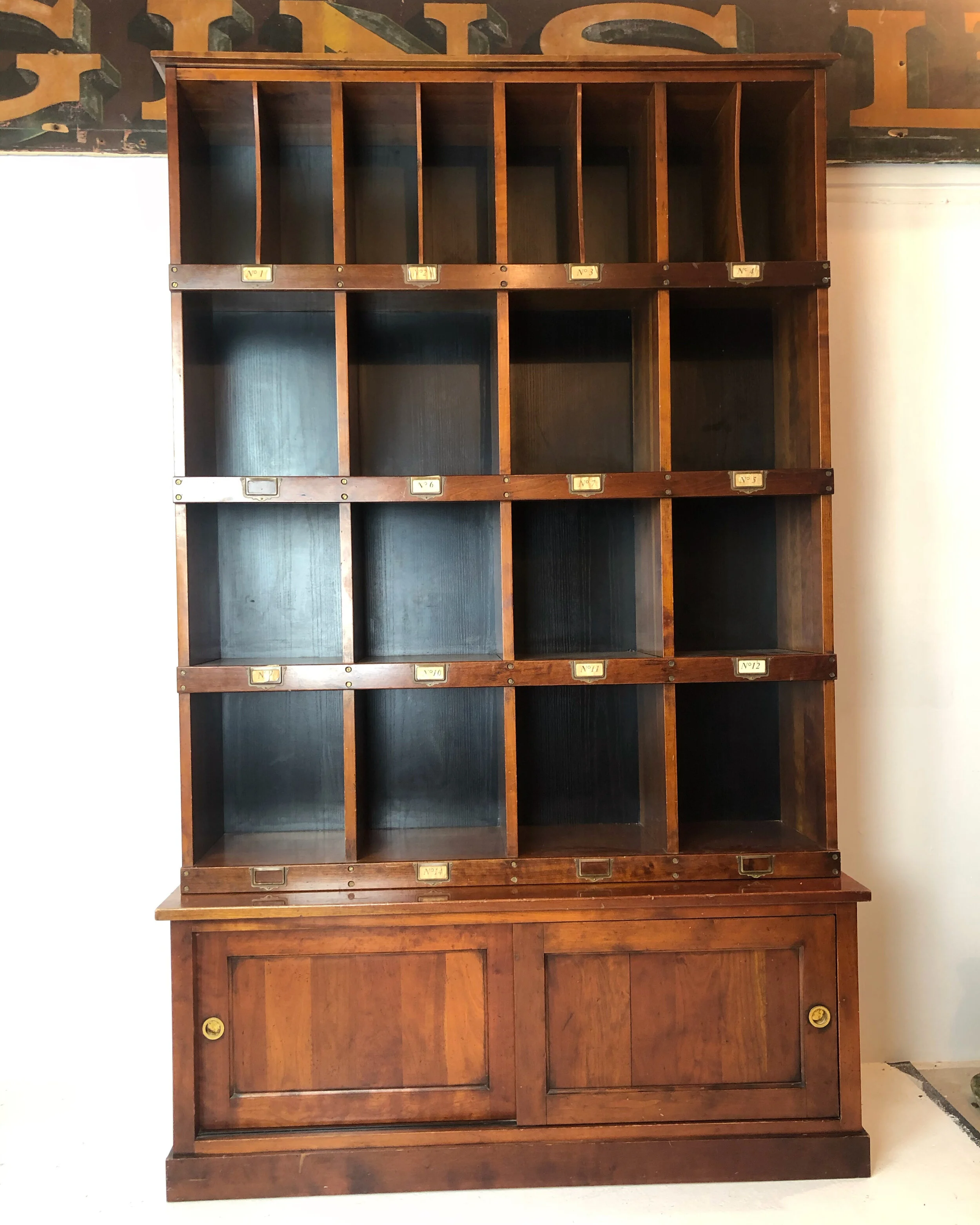 Antique English Mahogany Estate Cupboard