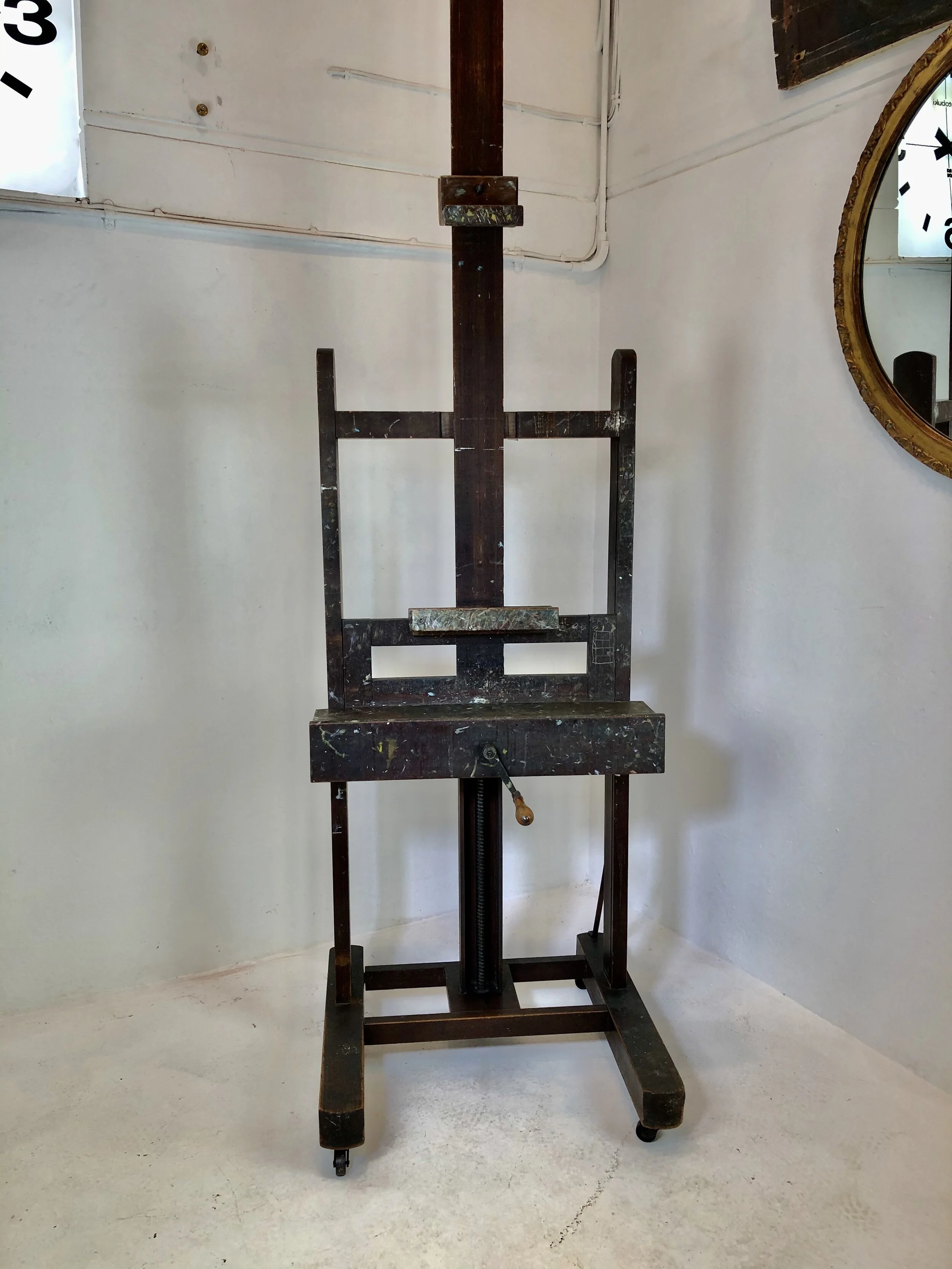 19th century oak english easel