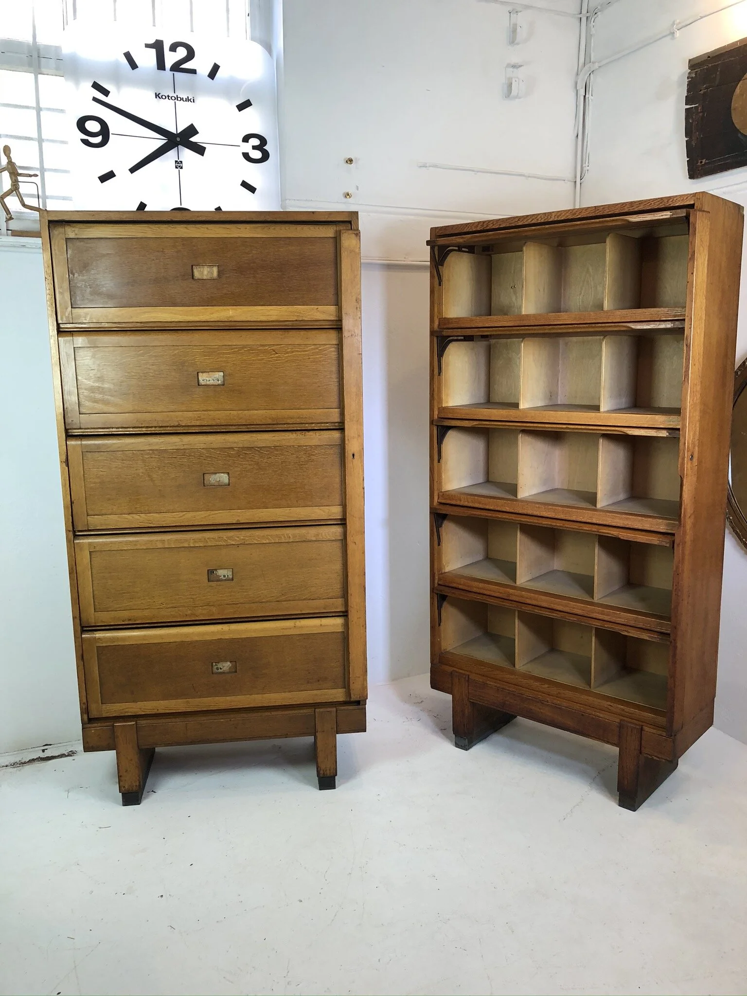 mid century oak staverton cabinet