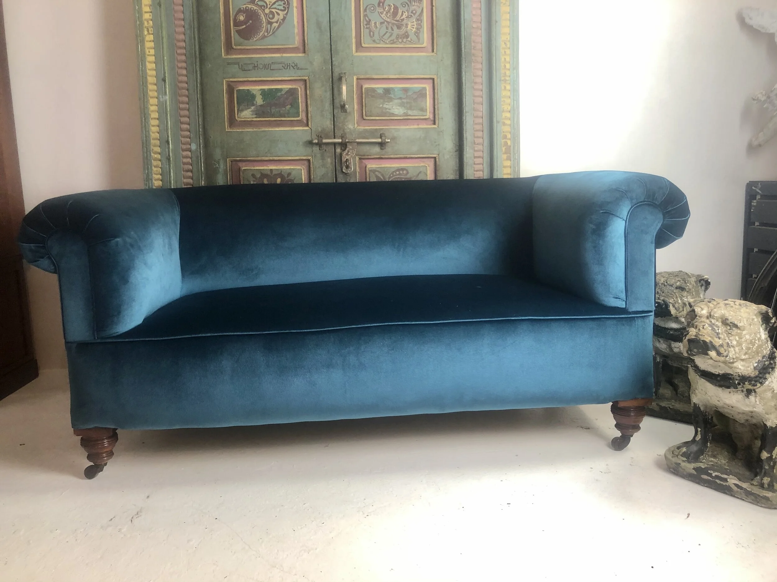 Victorian Velvet Sofa