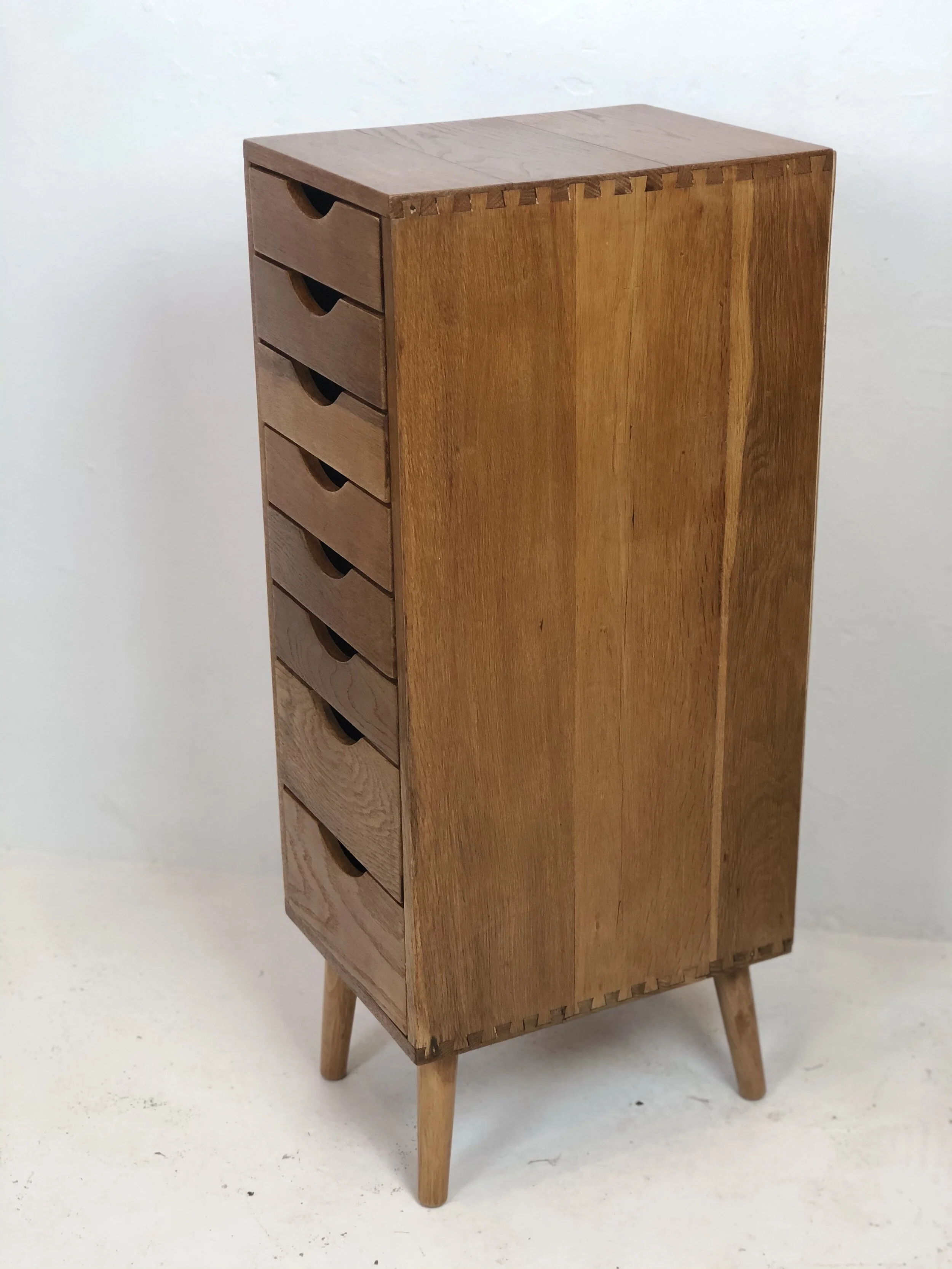 mid century oak drawers