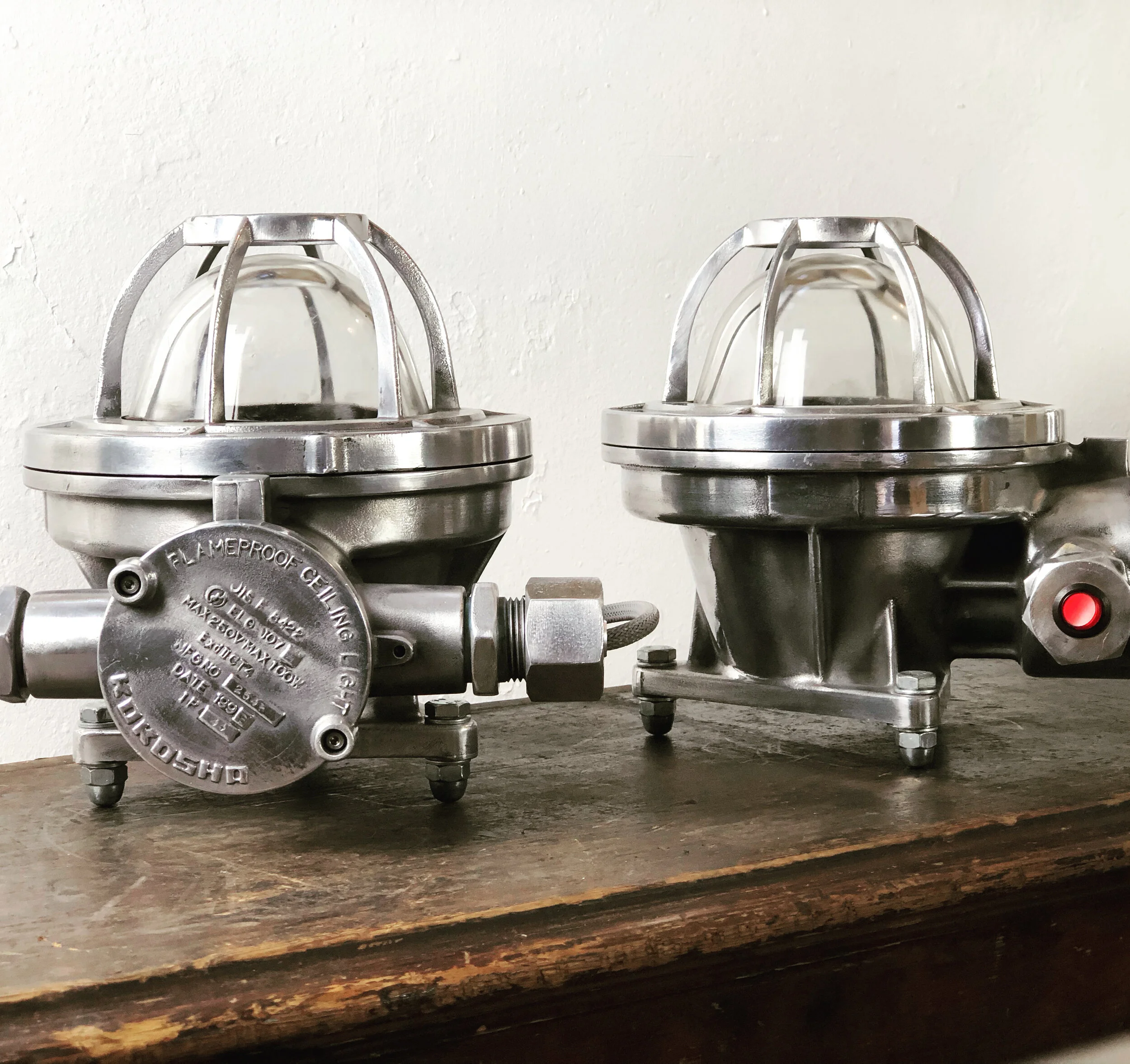 vintage japanese kokosha marine lamp