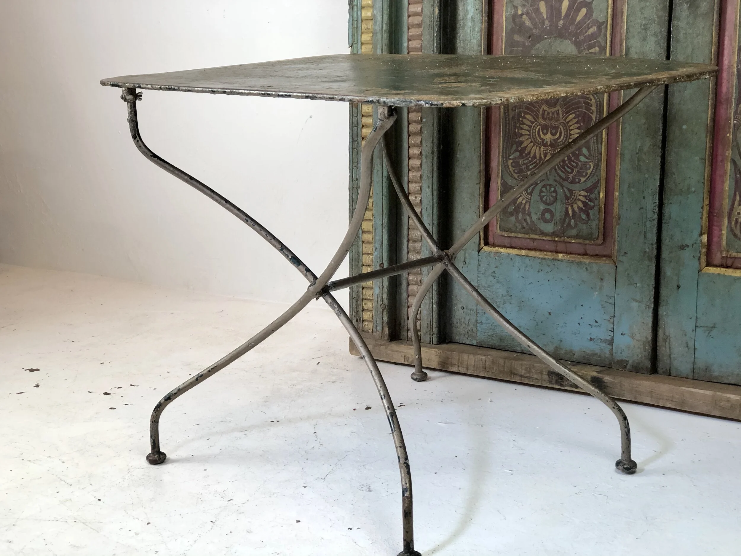 Vintage French Folding Garden Table