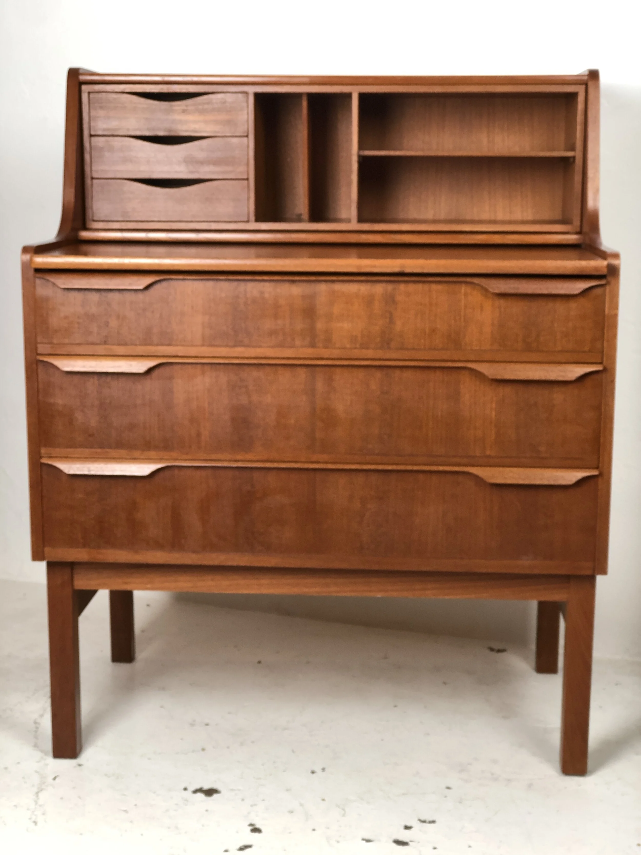 Mid Century Danish Teak Secretaire, Klaus Okholm for Trekanten