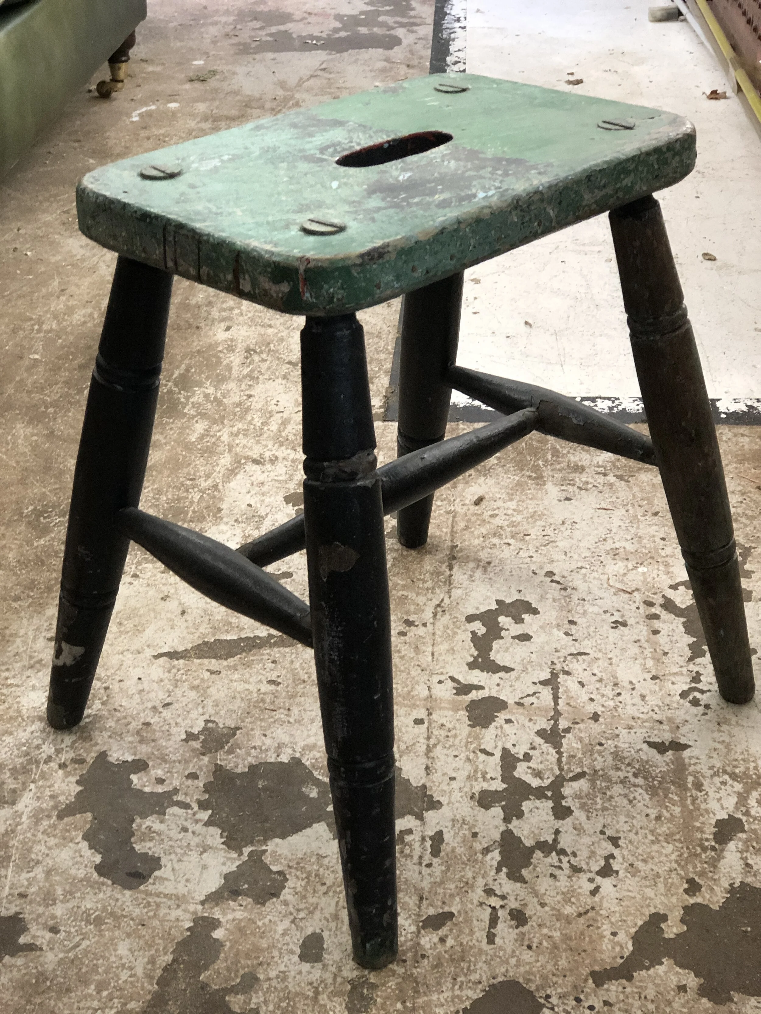 Antique Elm Milking Stool