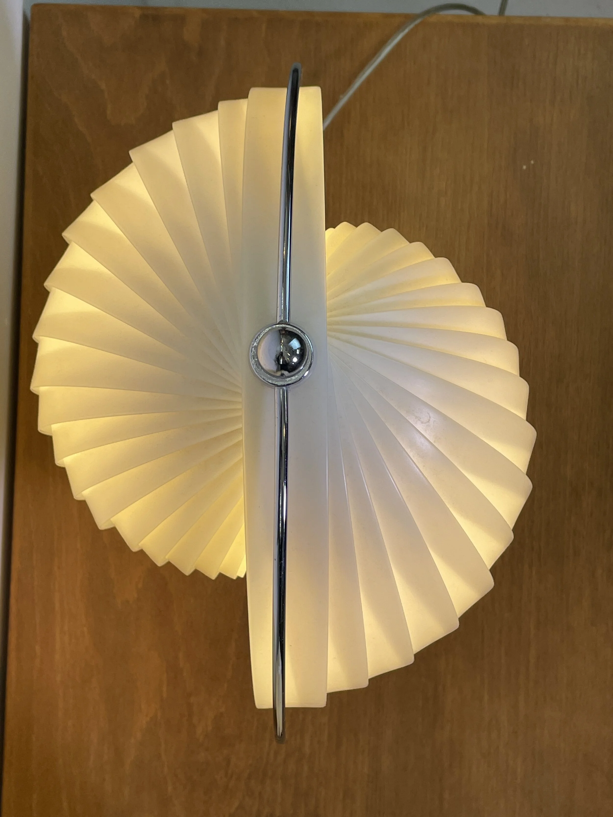 Pair Vintage Danalight Moon Lamps