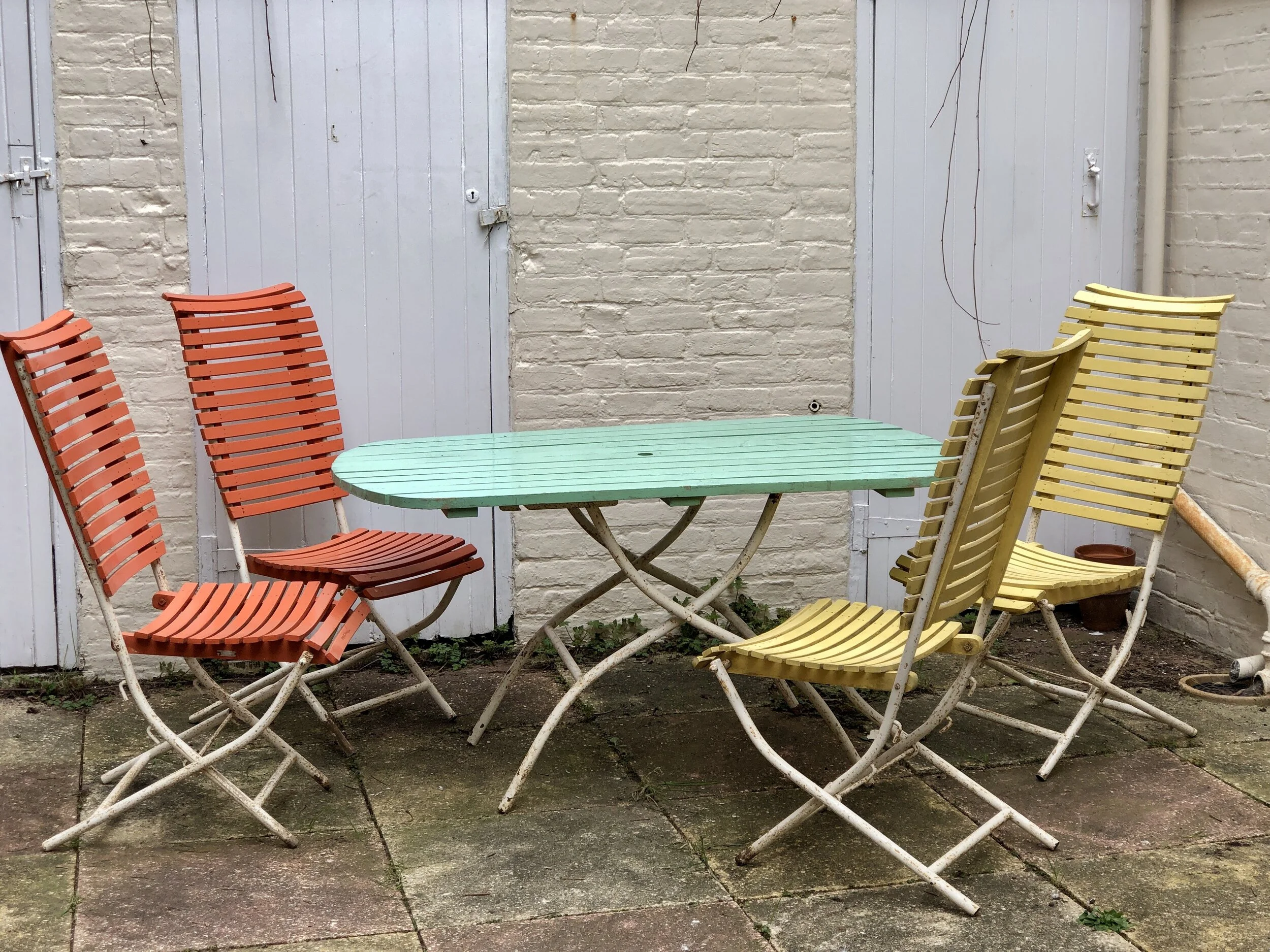 vintage french patio set