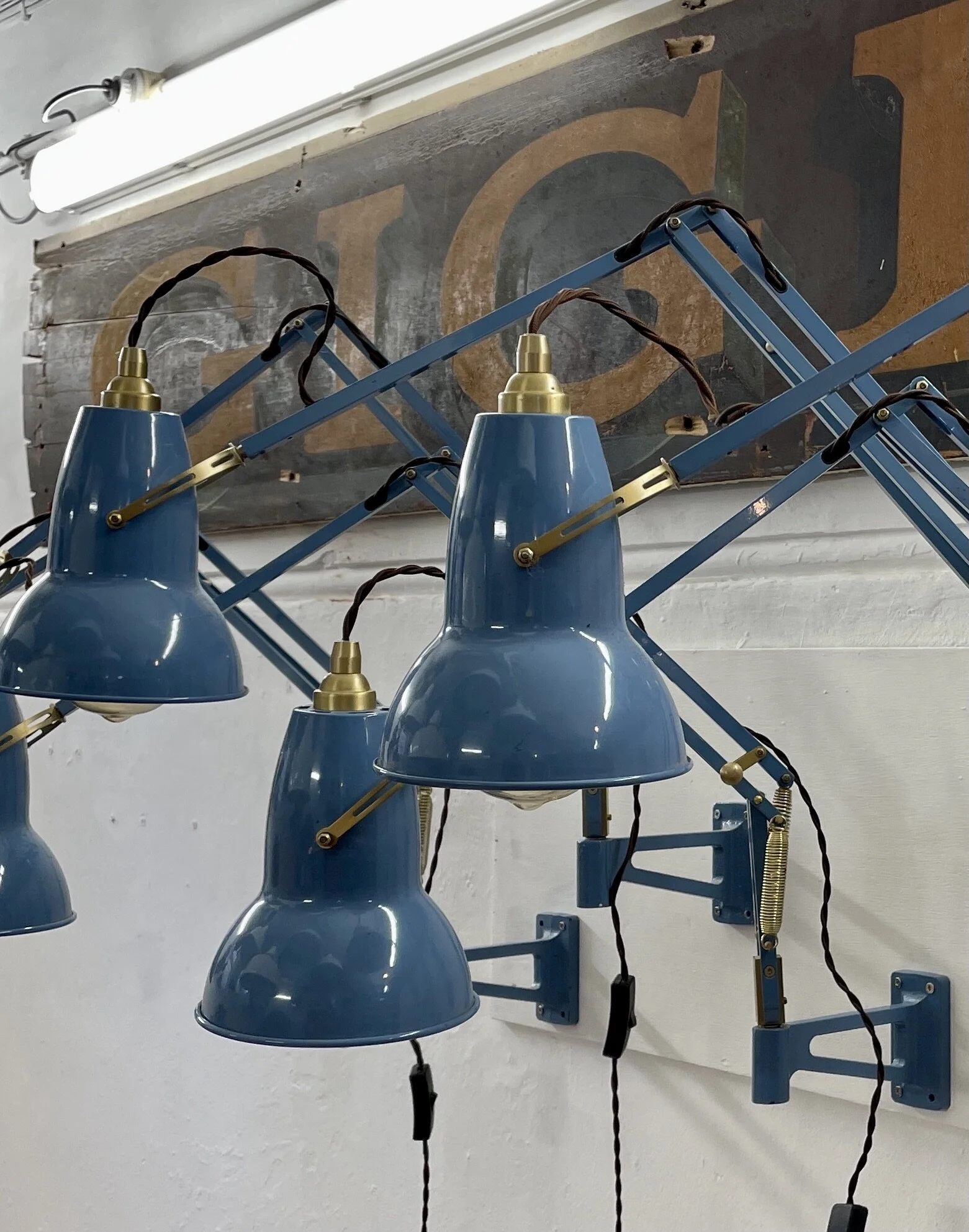 Herbert Terry Wall Lights 1227 Brass Edition