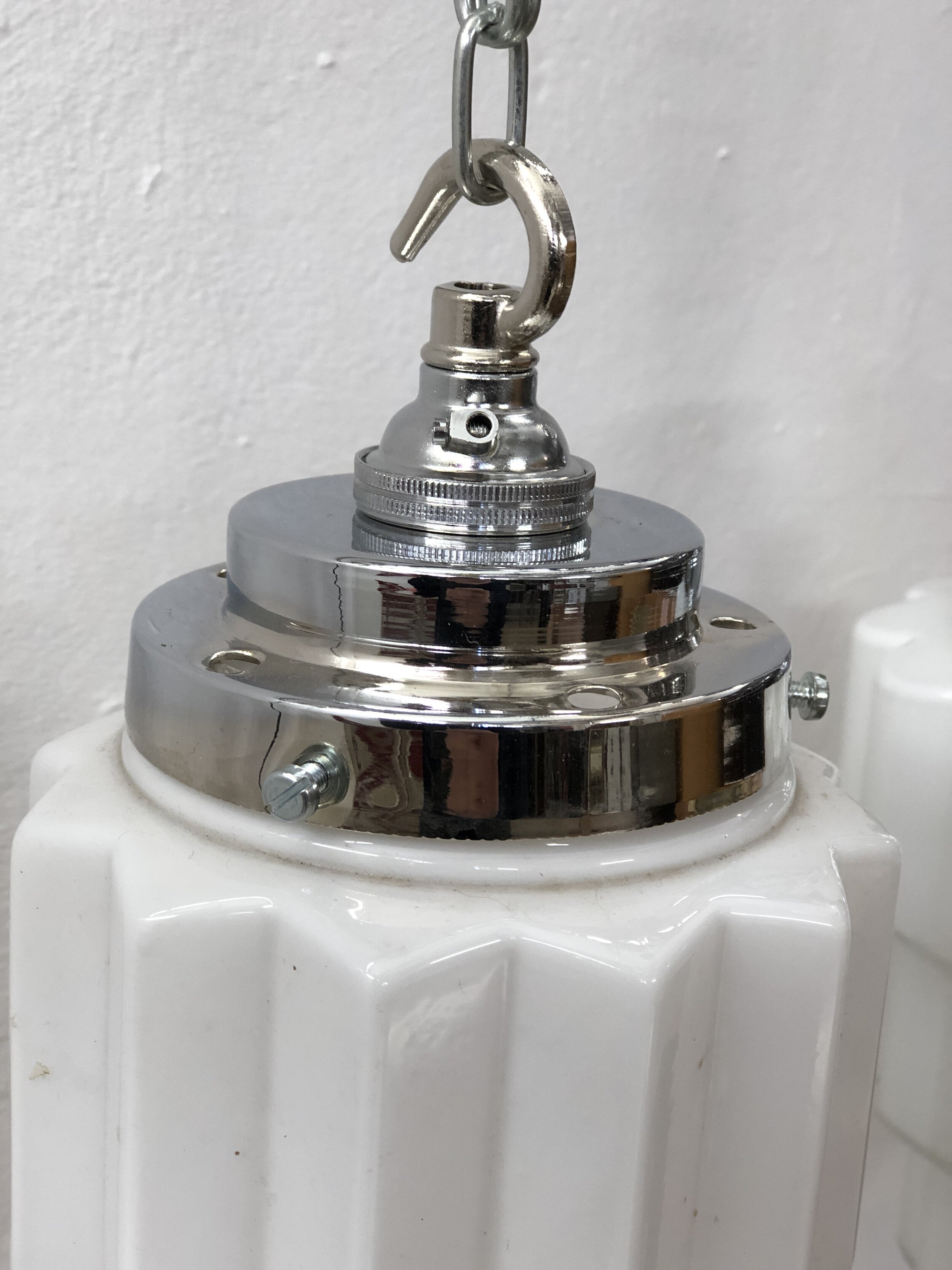Small Art Deco Opaline Light