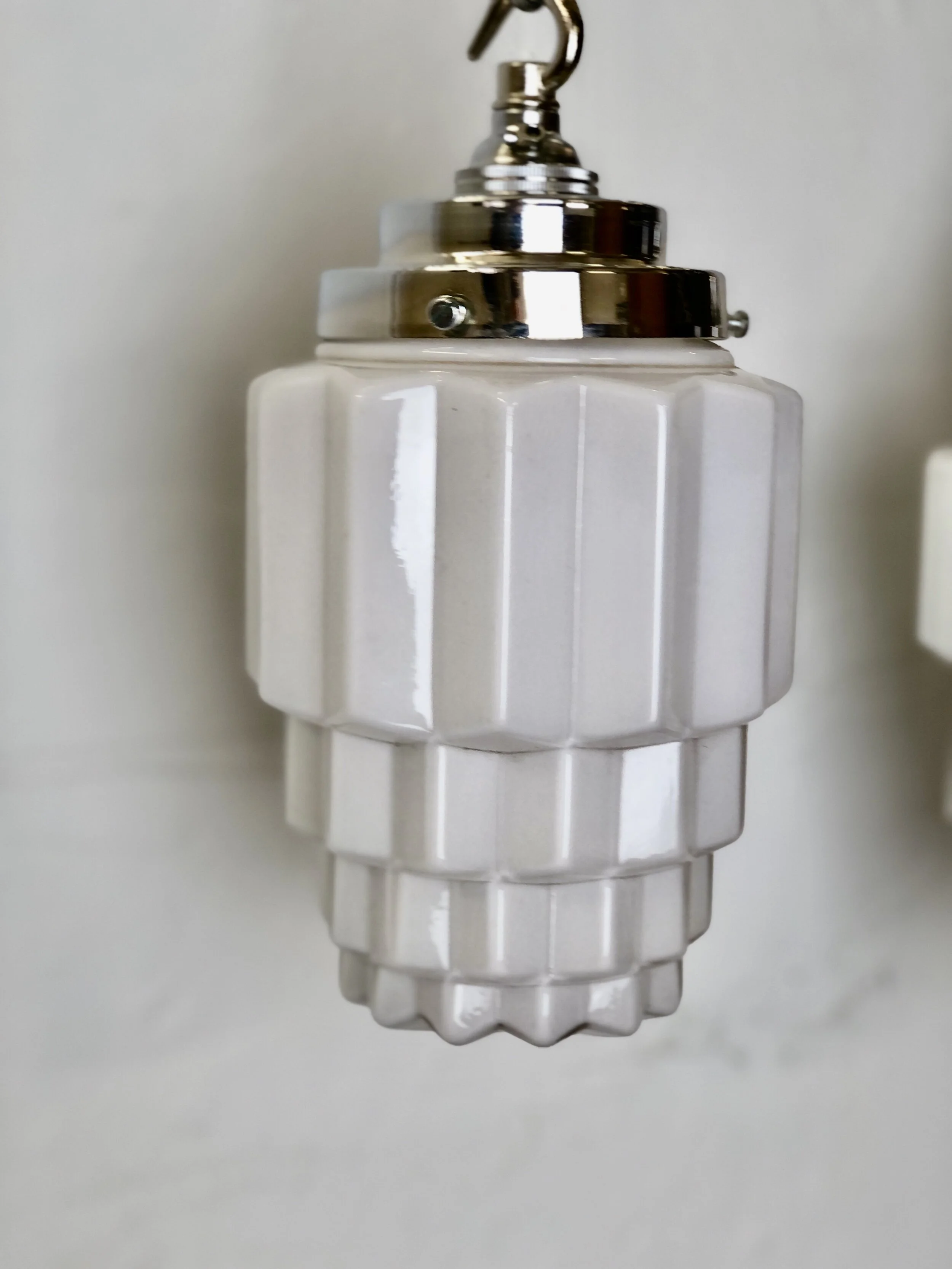 Small Art Deco Opaline Light