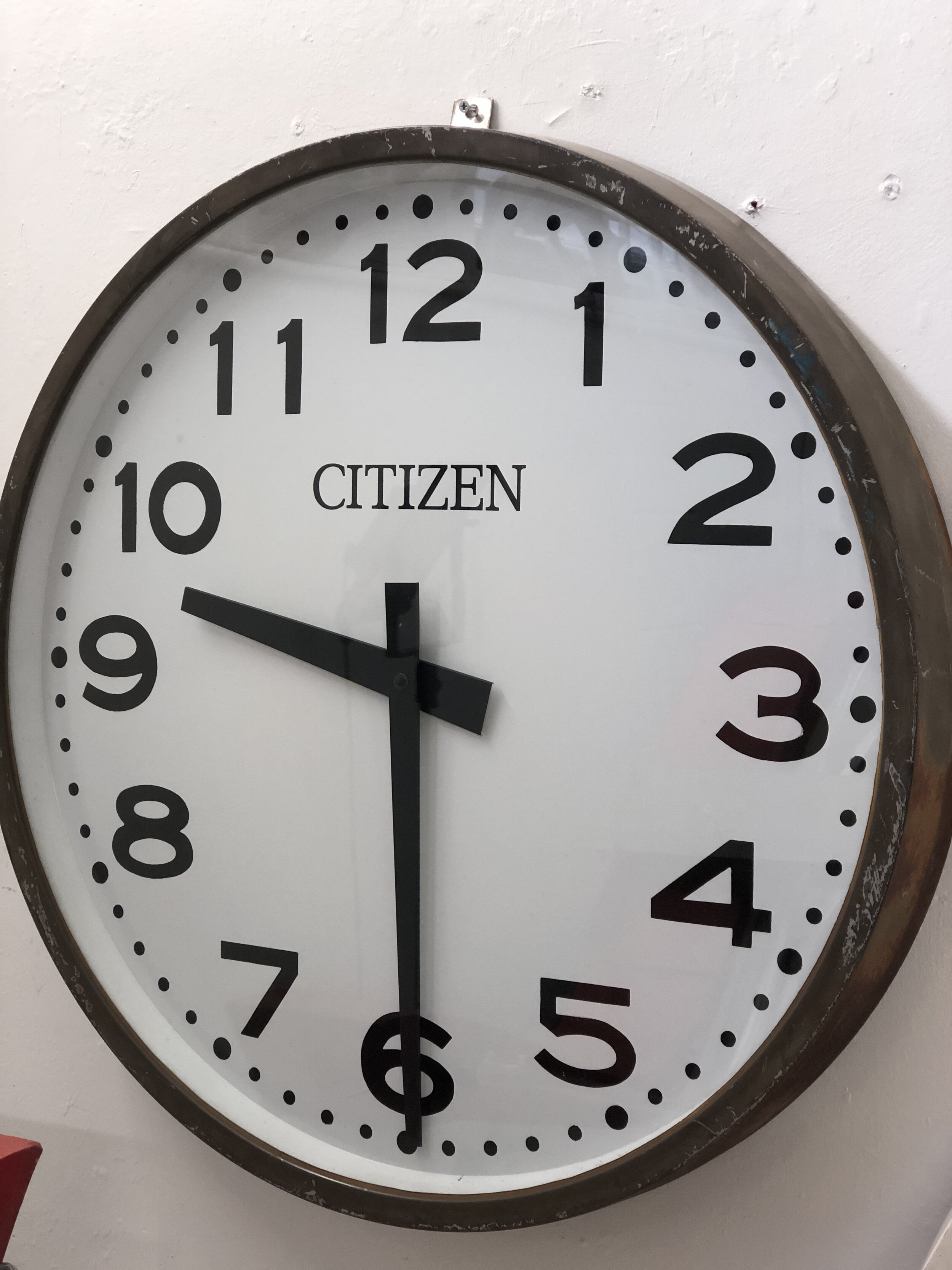 large industrial japanese clock