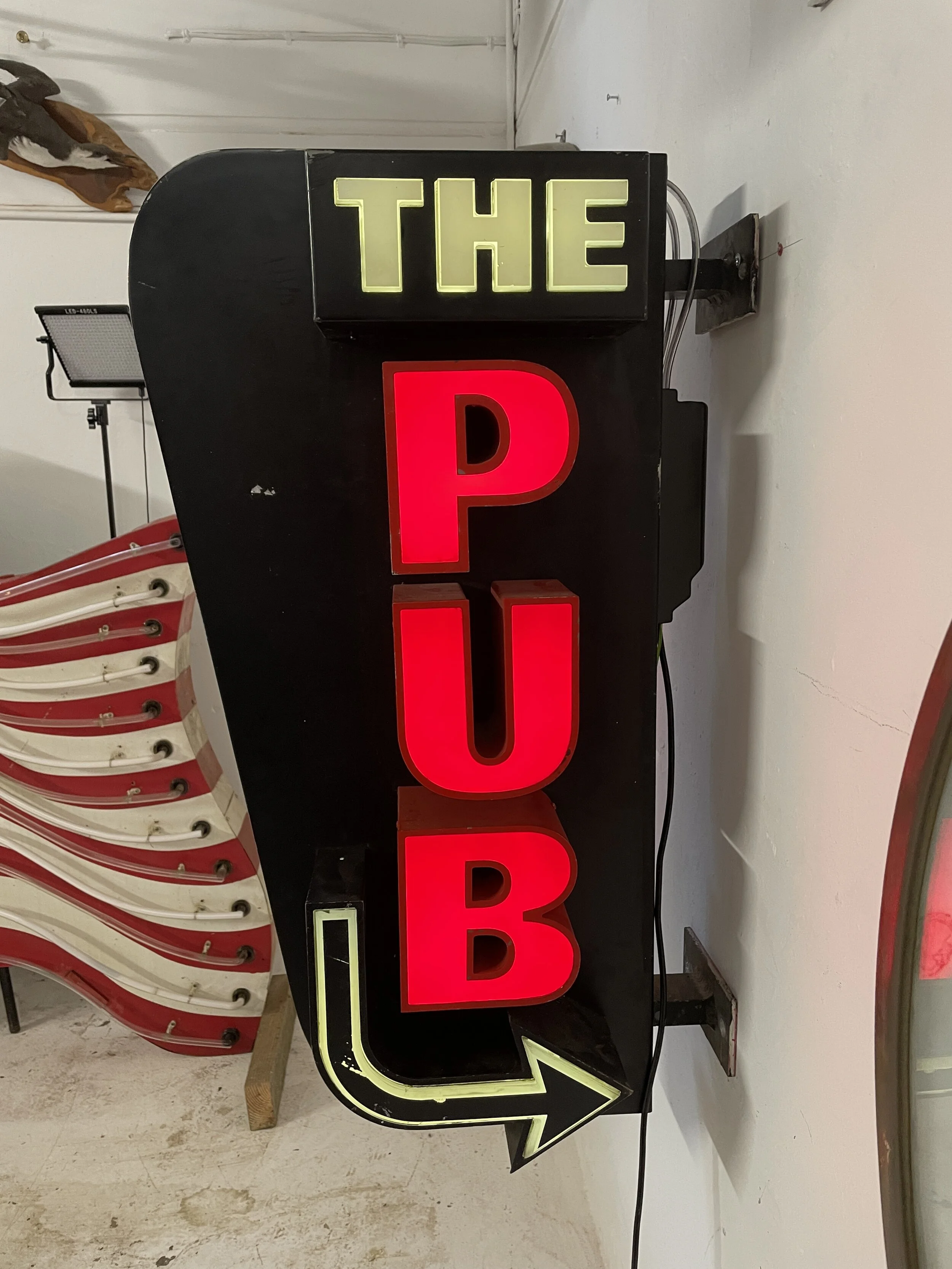 original neon pub sign