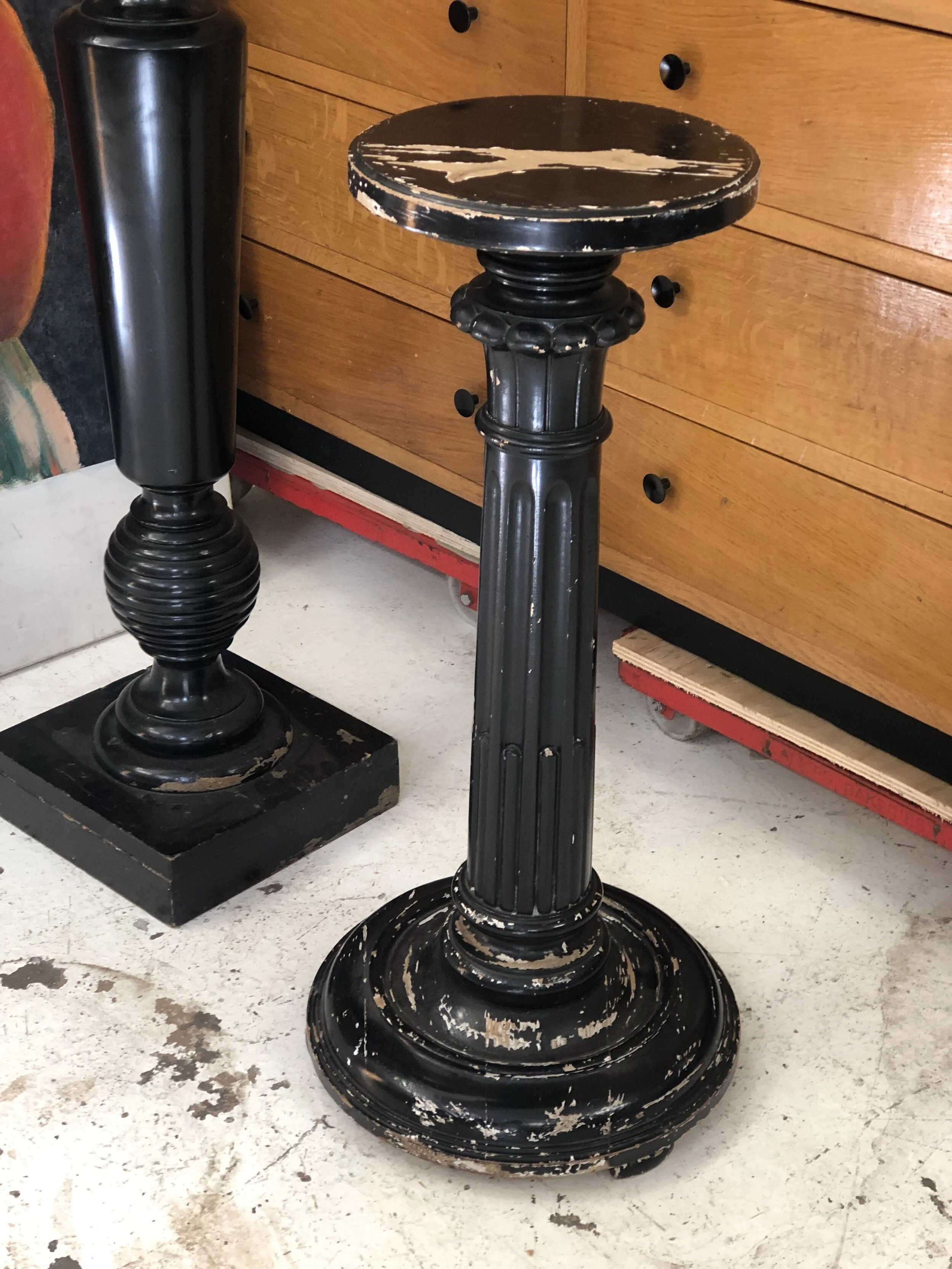 Small Victorian Ebonised Plinth