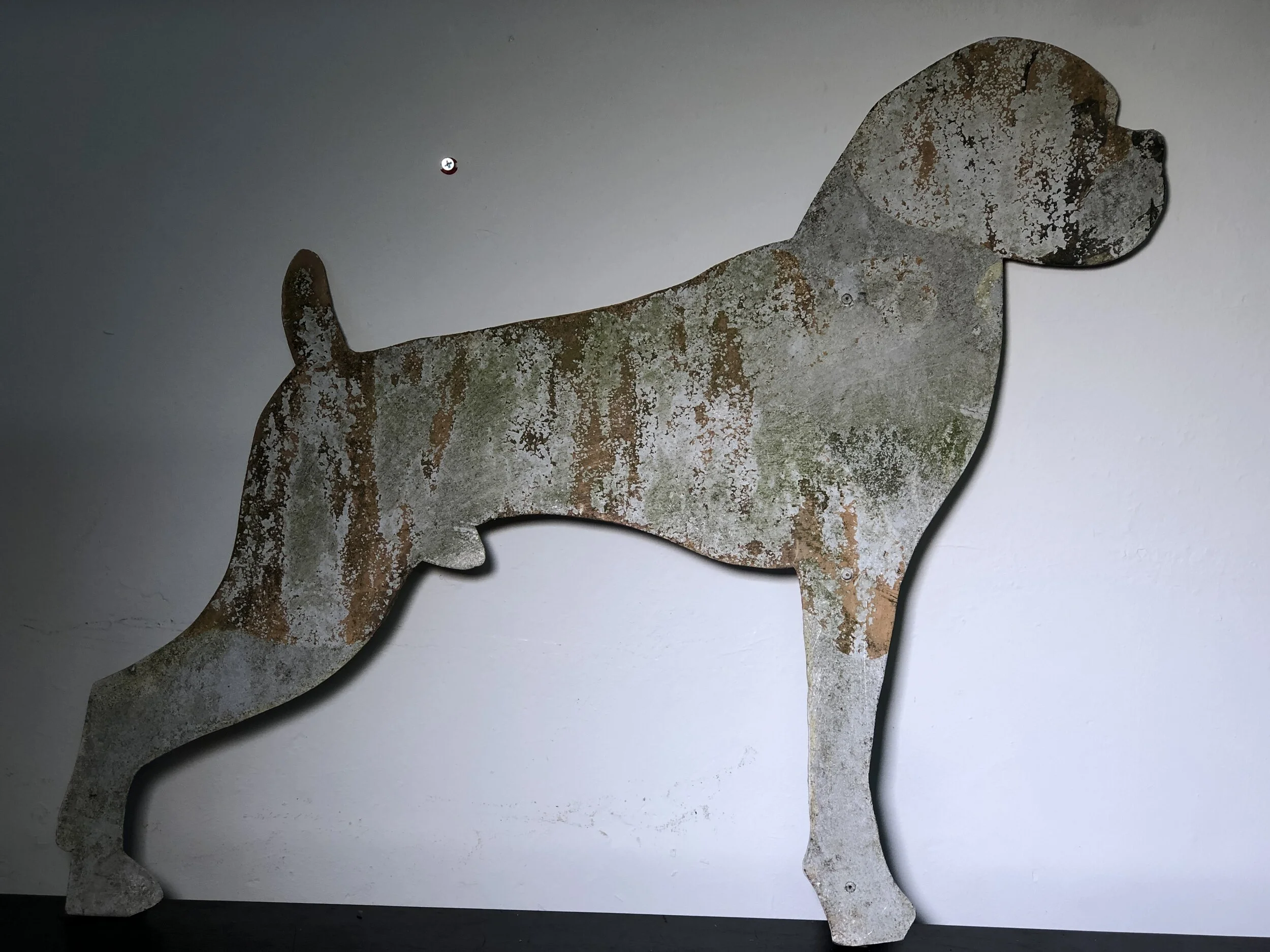 Folk Art Hand Painted Boxer Dog 2